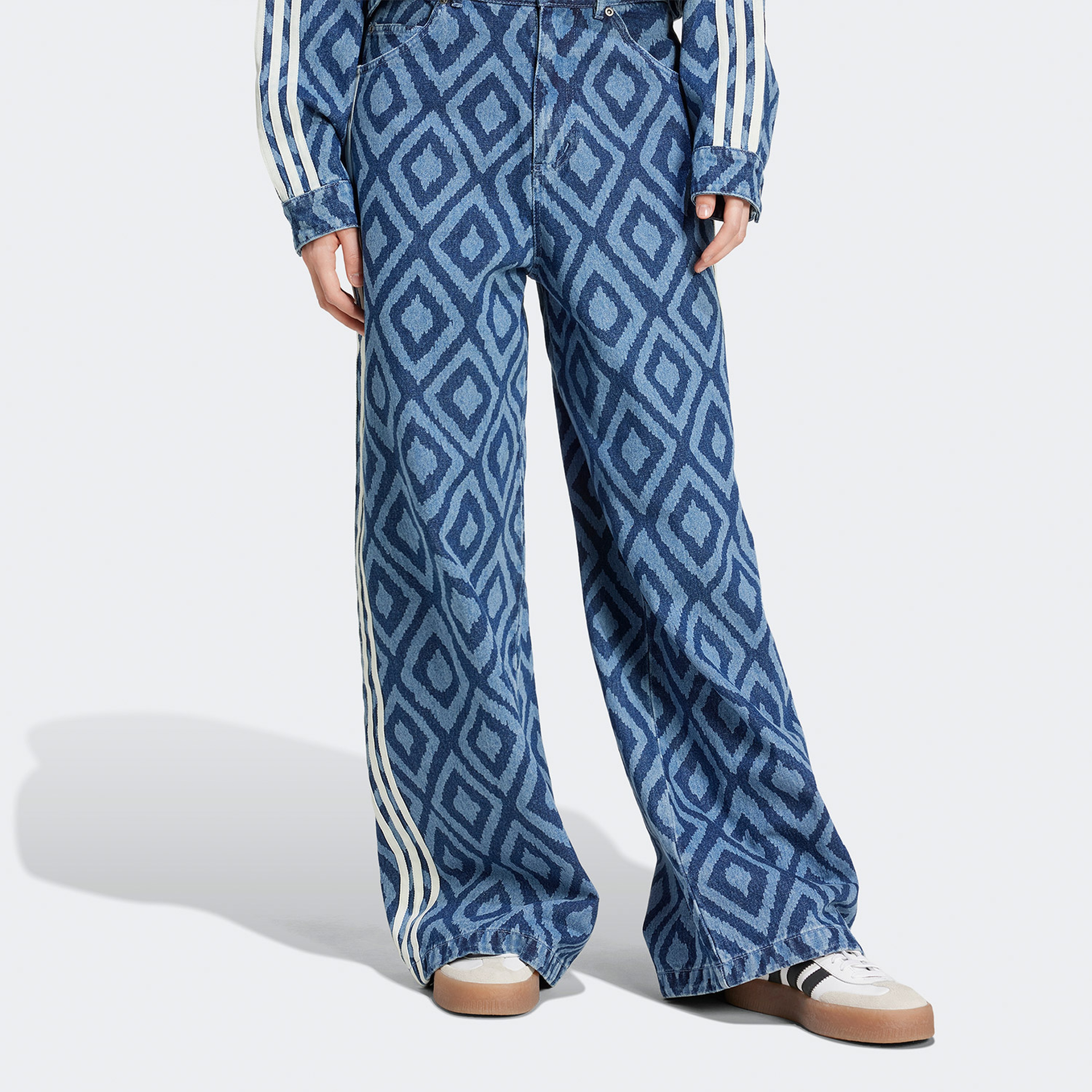 adidas x FARM Rio Denim Track Kadın  Mavi Eşofman Altı