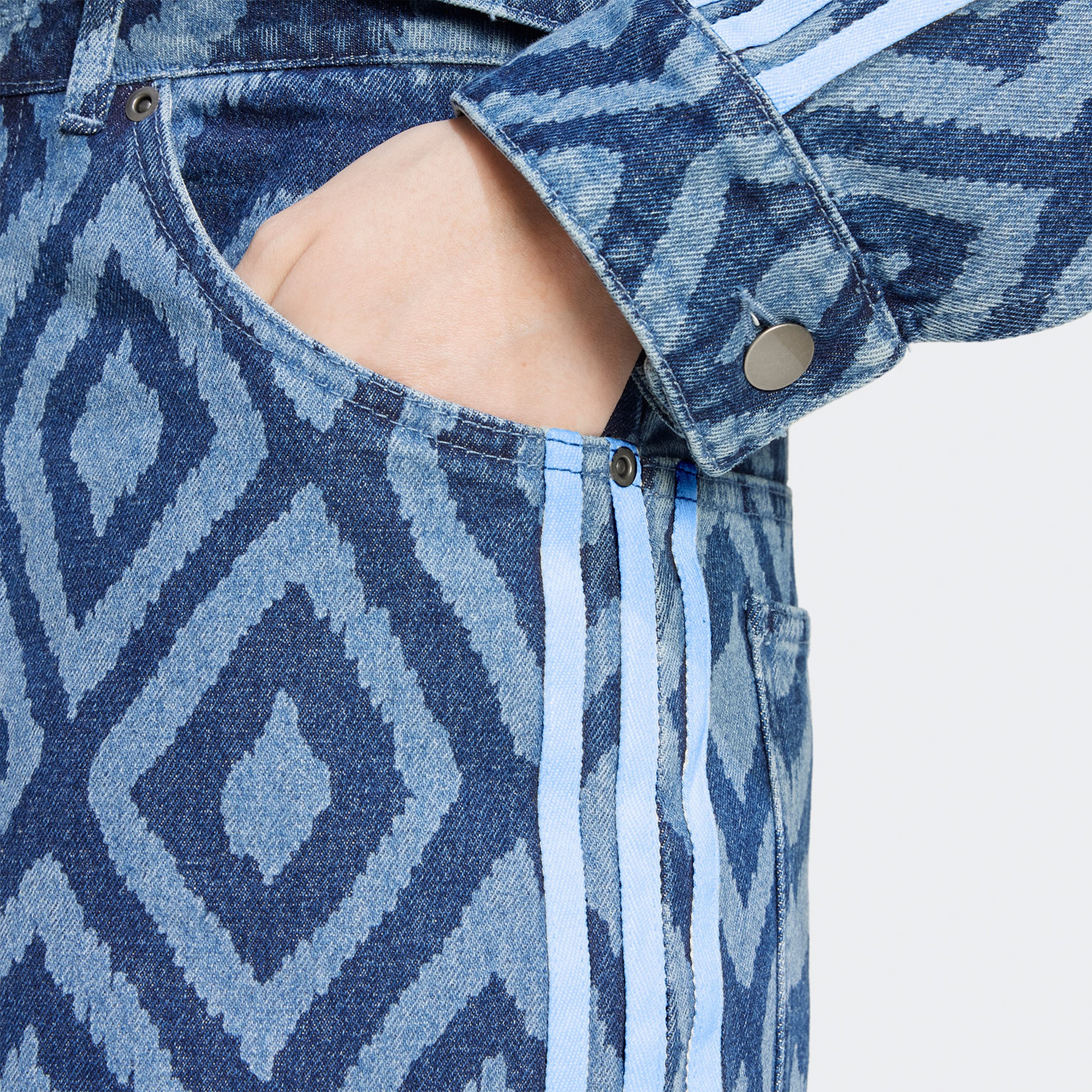 adidas x FARM Rio Denim Track Kadın  Mavi Eşofman Altı