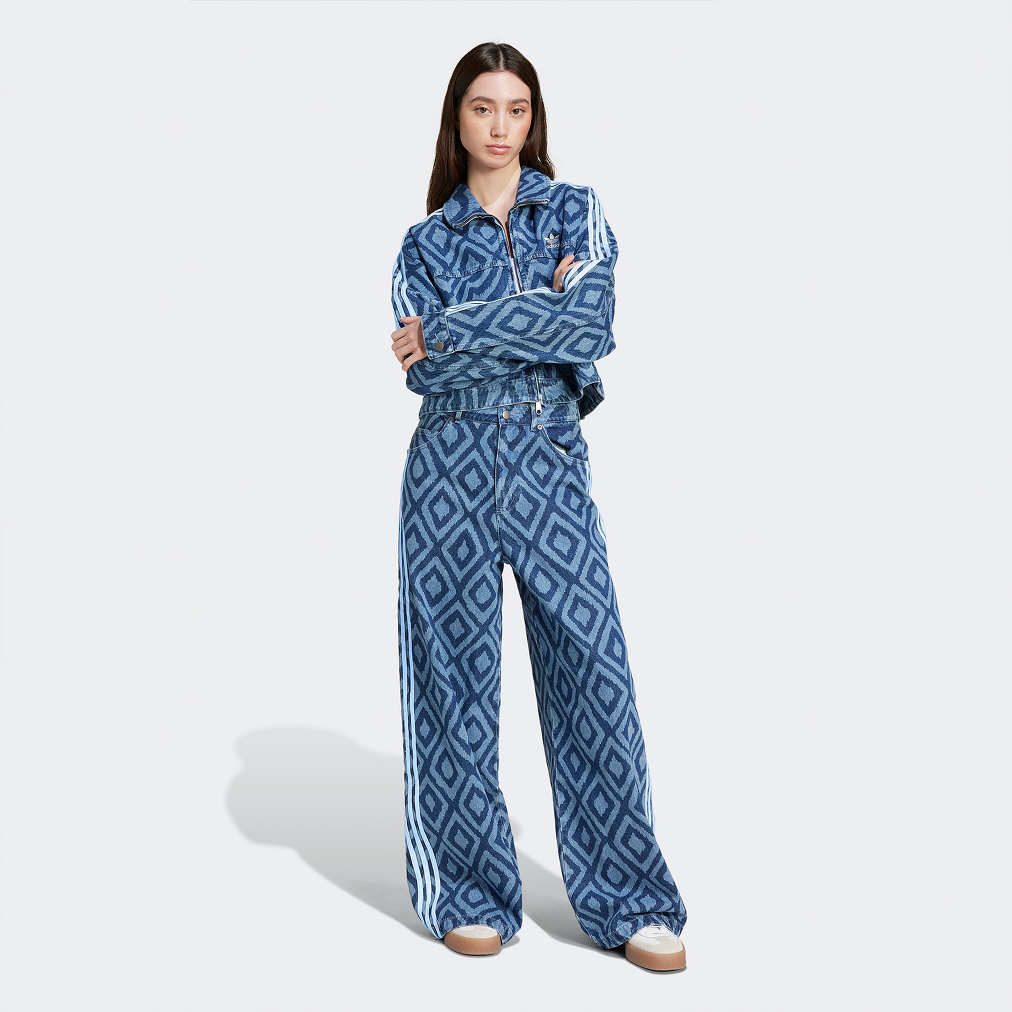 adidas x FARM Rio Denim Track Kadın  Mavi Eşofman Altı