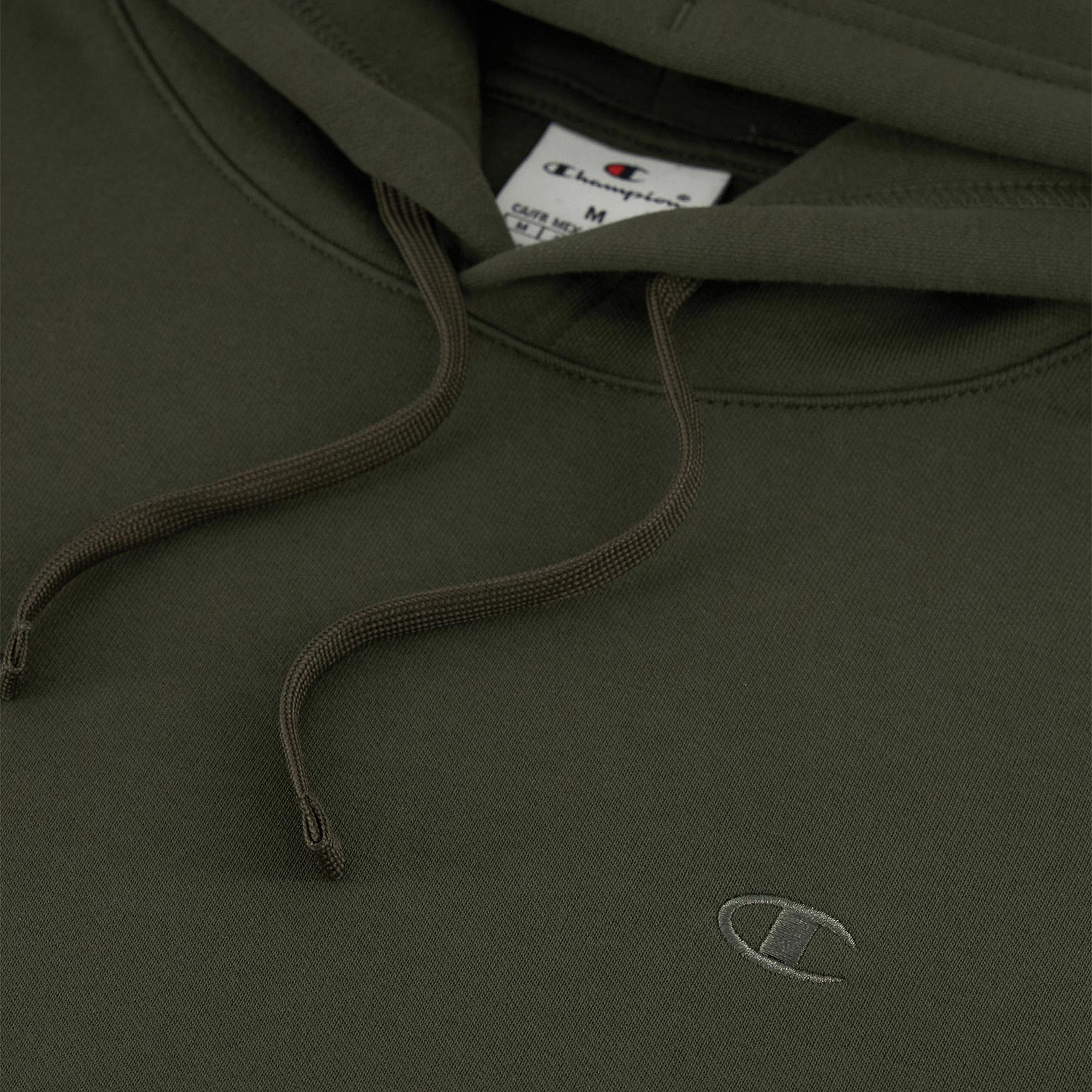 Champion Tonal Logo Fleece Erkek Yeşil Hoodie