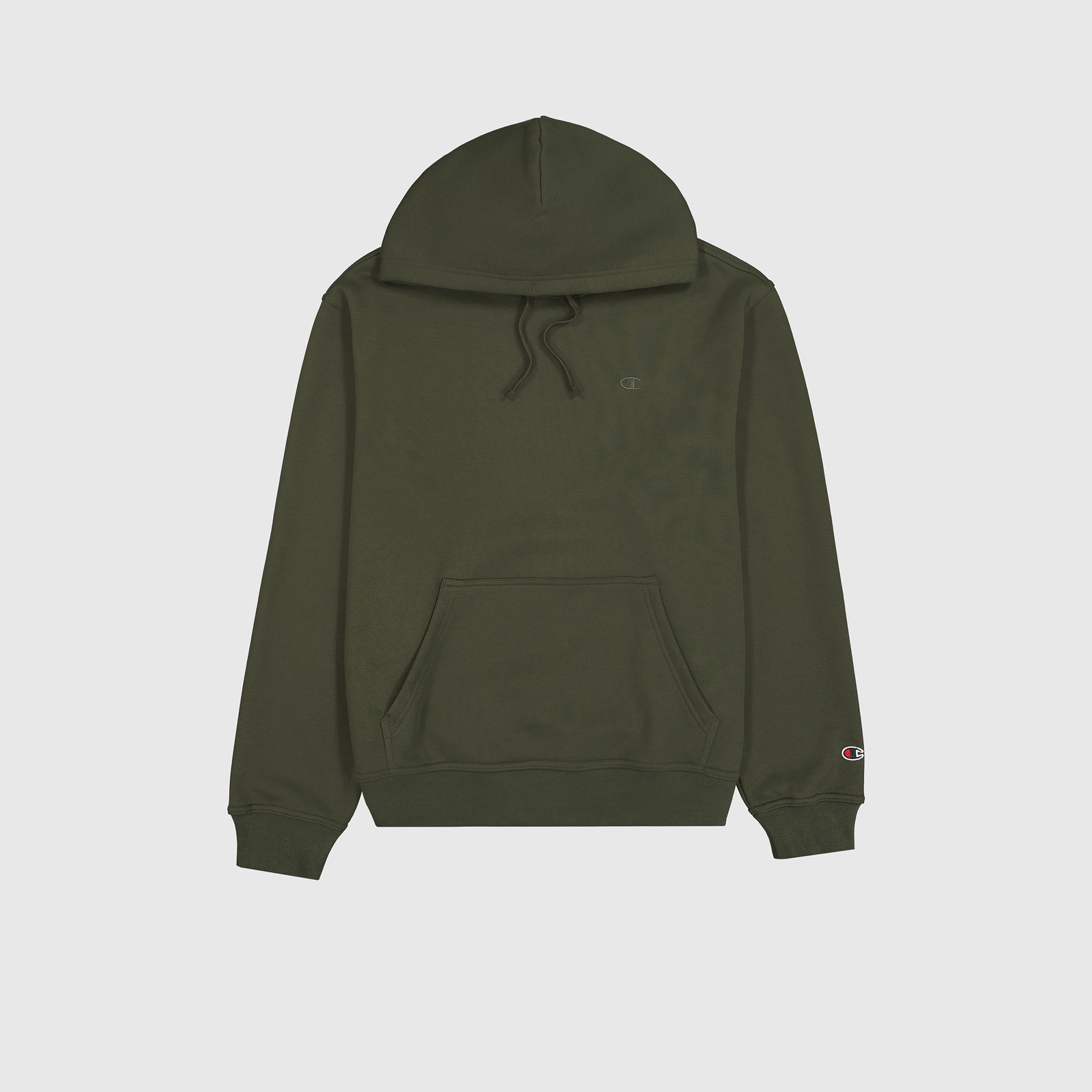 Champion Tonal Logo Fleece Erkek Yeşil Hoodie