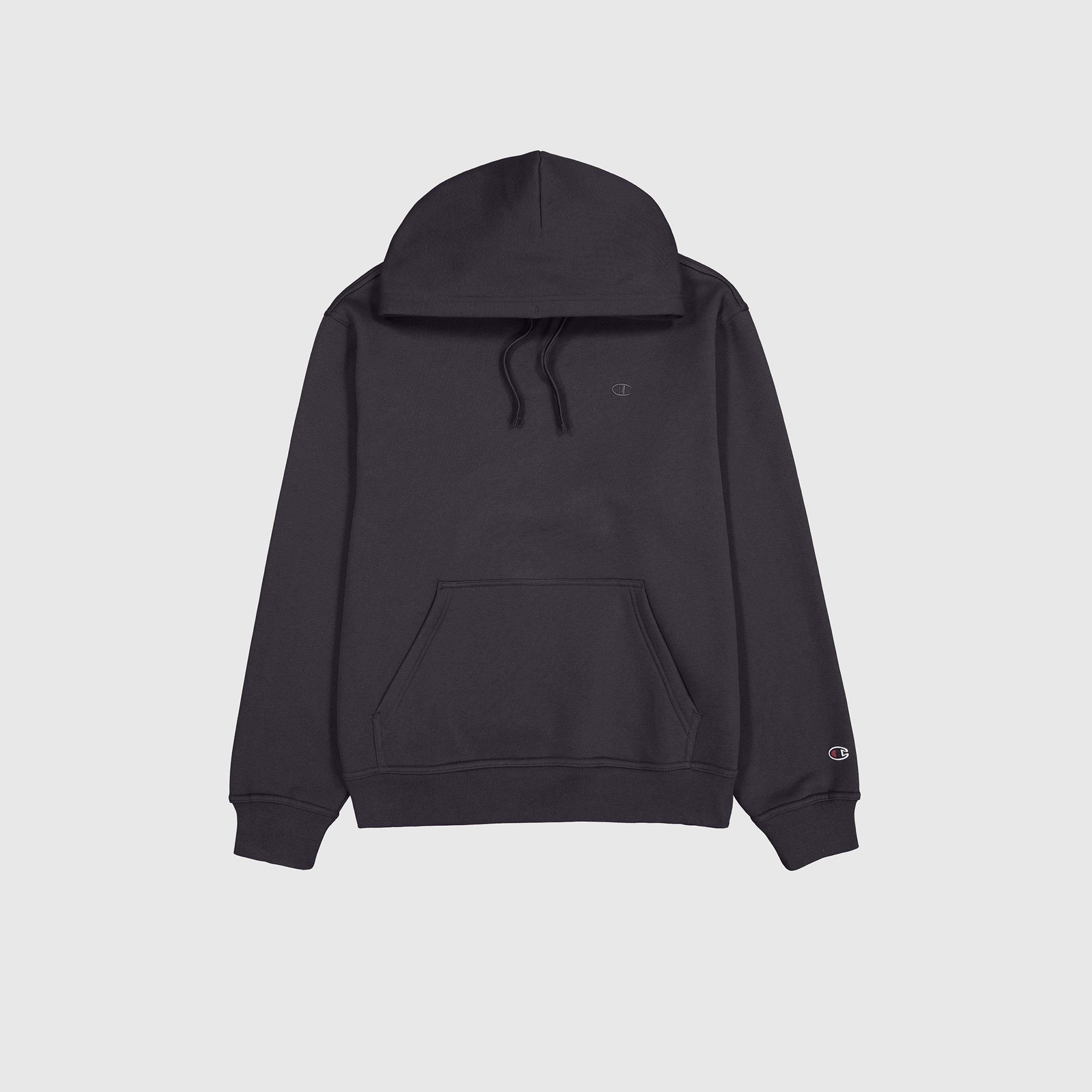 Champion Tonal Logo Fleece Erkek Siyah Hoodie