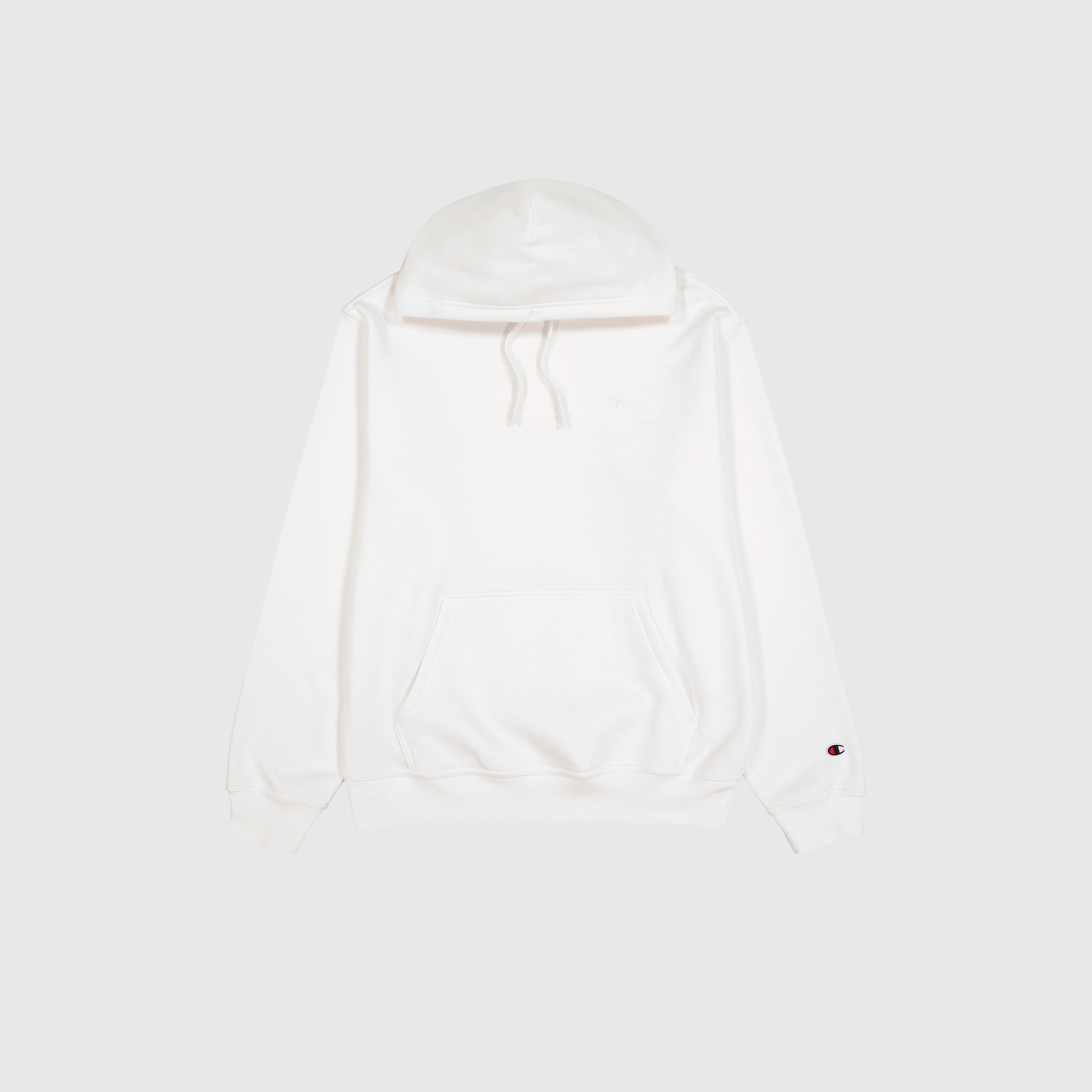 Champion Tonal Logo Fleece Erkek Beyaz Hoodie