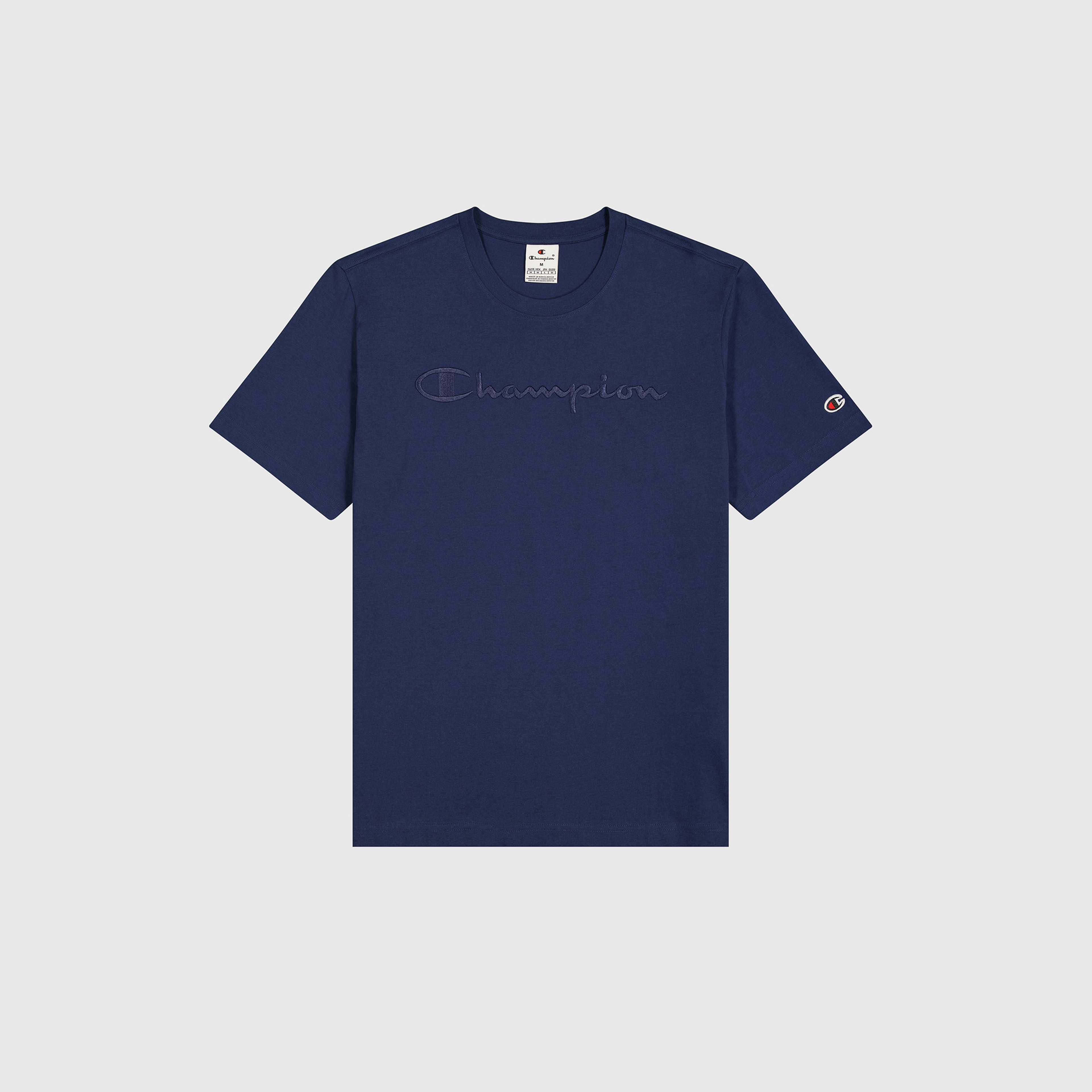 Champion Big Logo Crewneck Erkek Lacivert T-Shirt