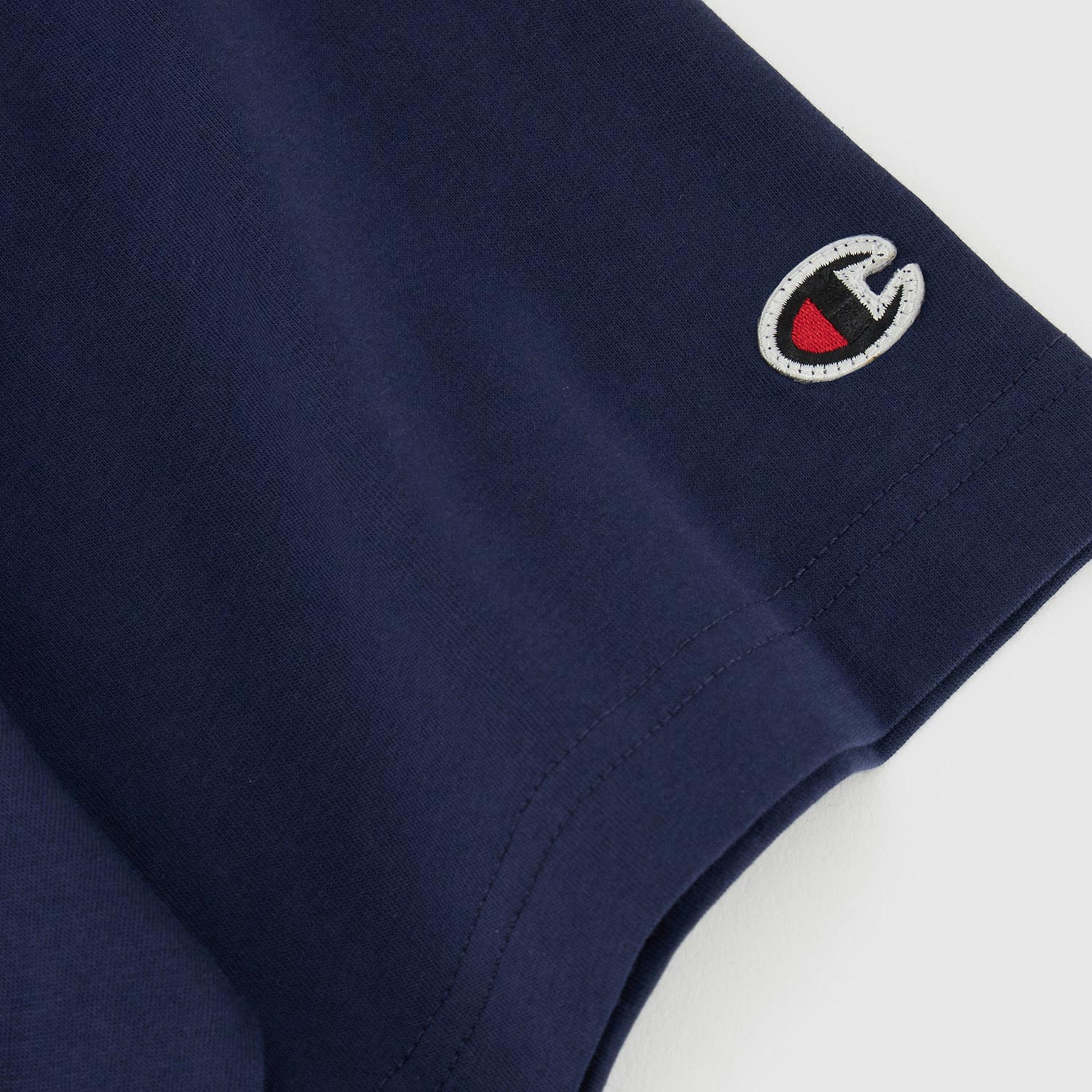 Champion Big Logo Crewneck Erkek Lacivert T-Shirt
