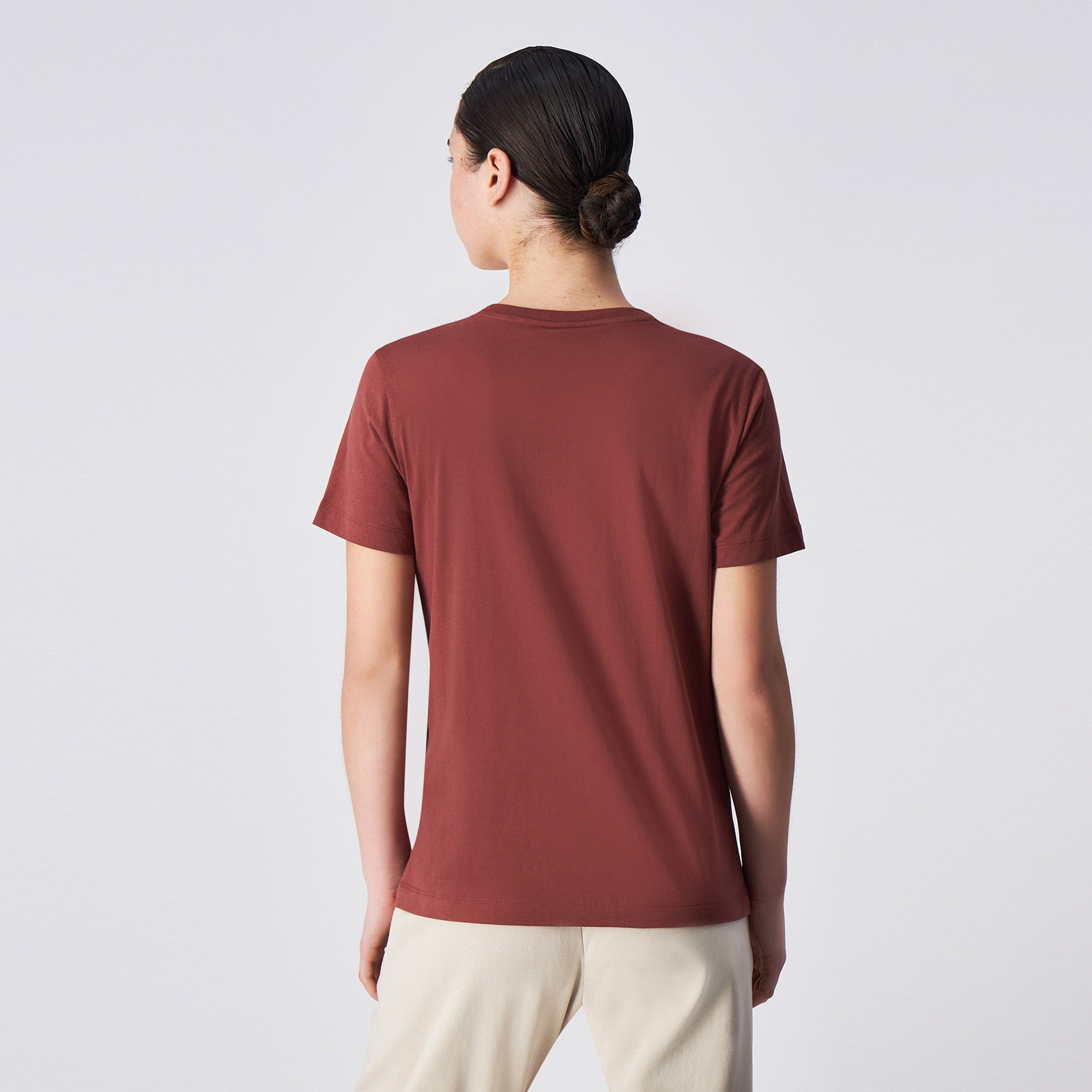 Champion Big Logo Jersey Kadın Kırmızı T-Shirt