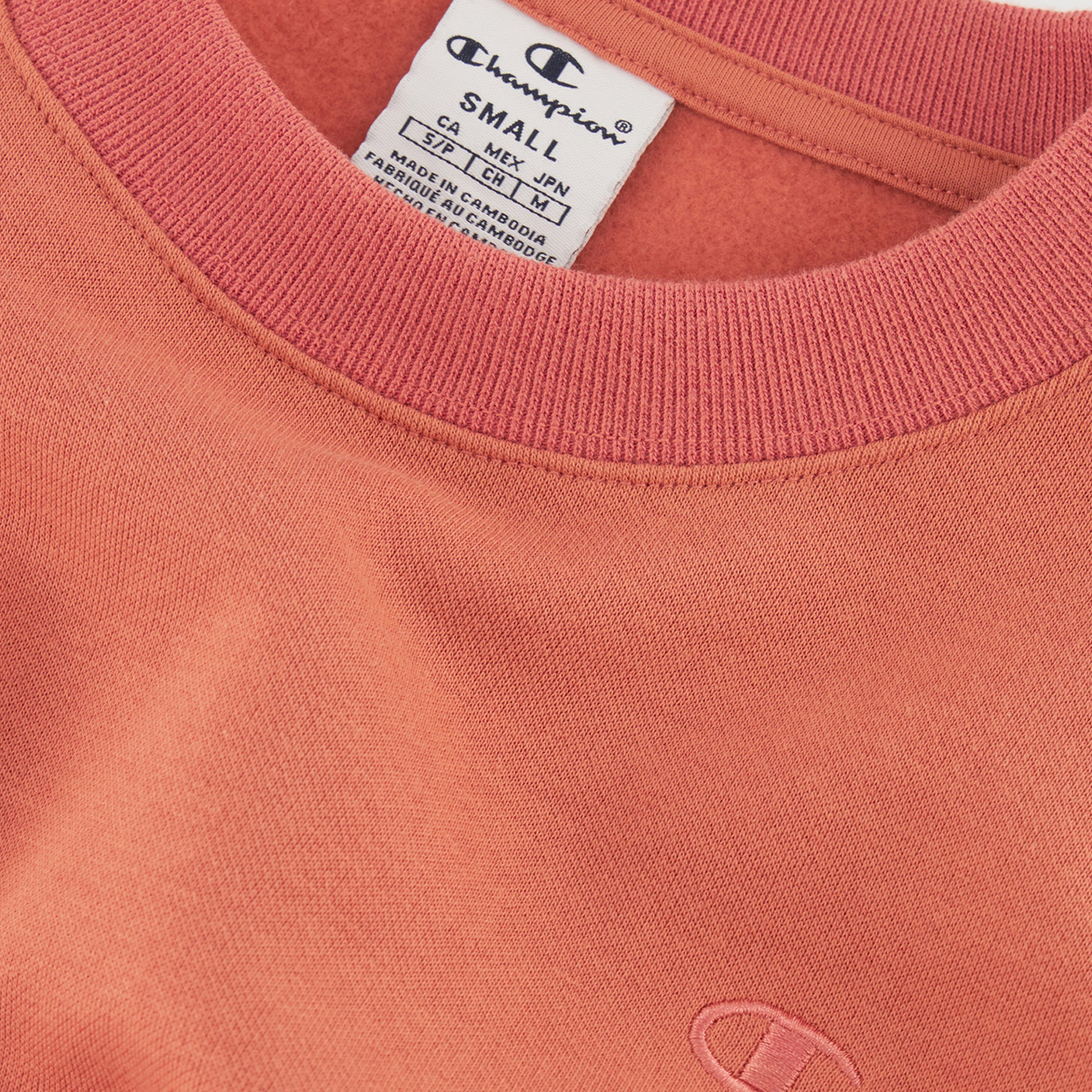 Champion Tonal Small Logo Fleece Kadın Kırmızı Sweatshirt