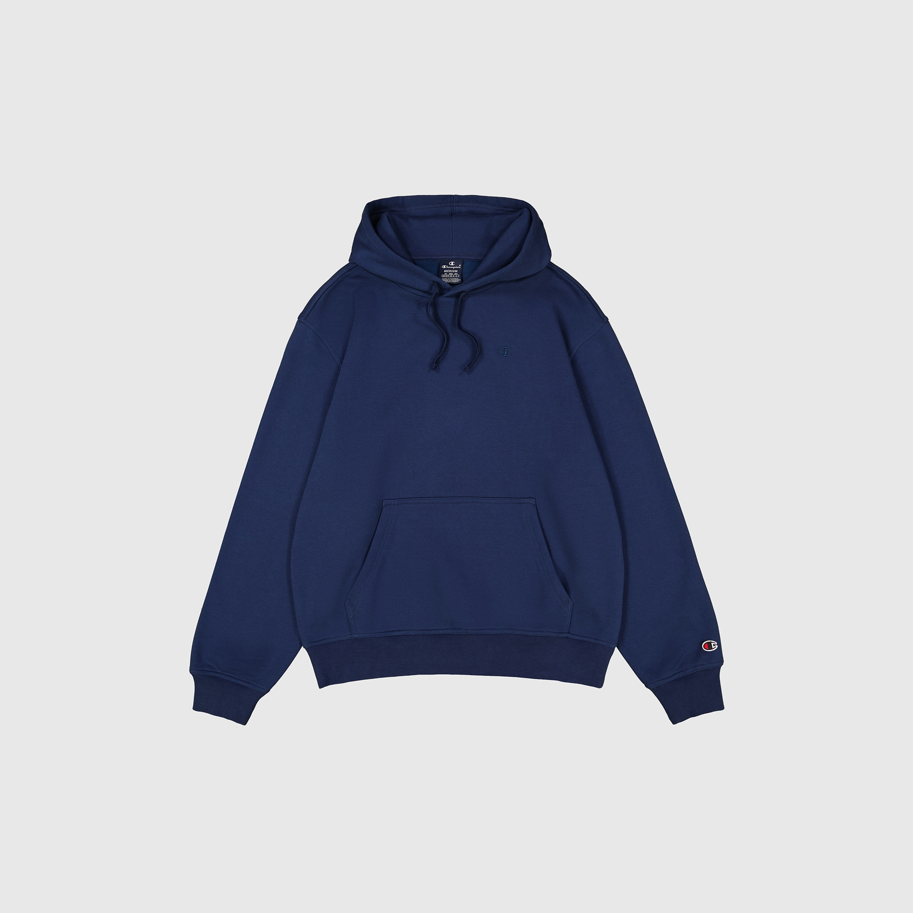 Champion Tonal Logo Fleece Erkek Lacivert Hoodie