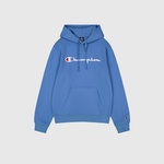 Champion Big Logo Fleece Erkek Mavi Hoodie