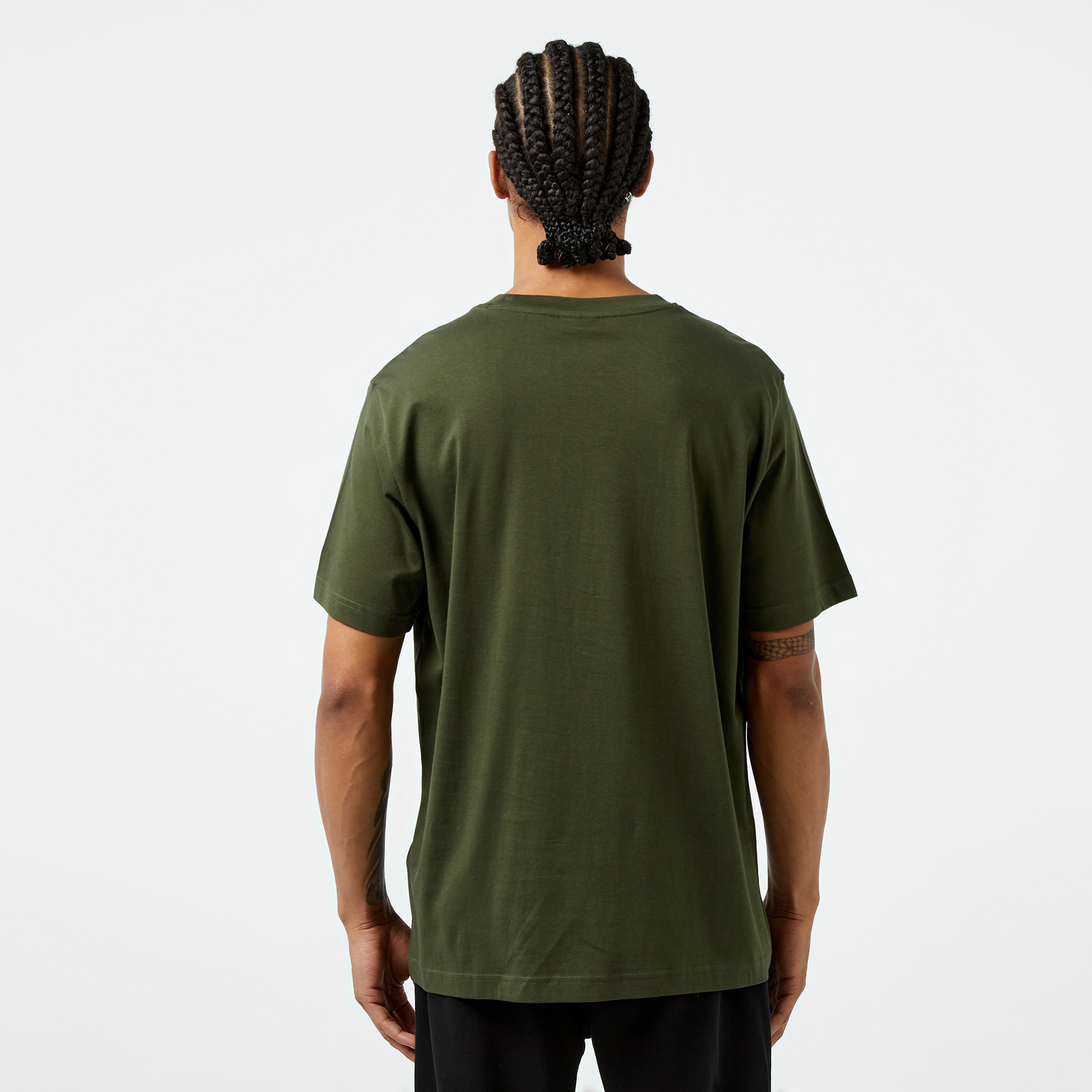 Champion Tonal Logo Crewneck Erkek Yeşil T-Shirt