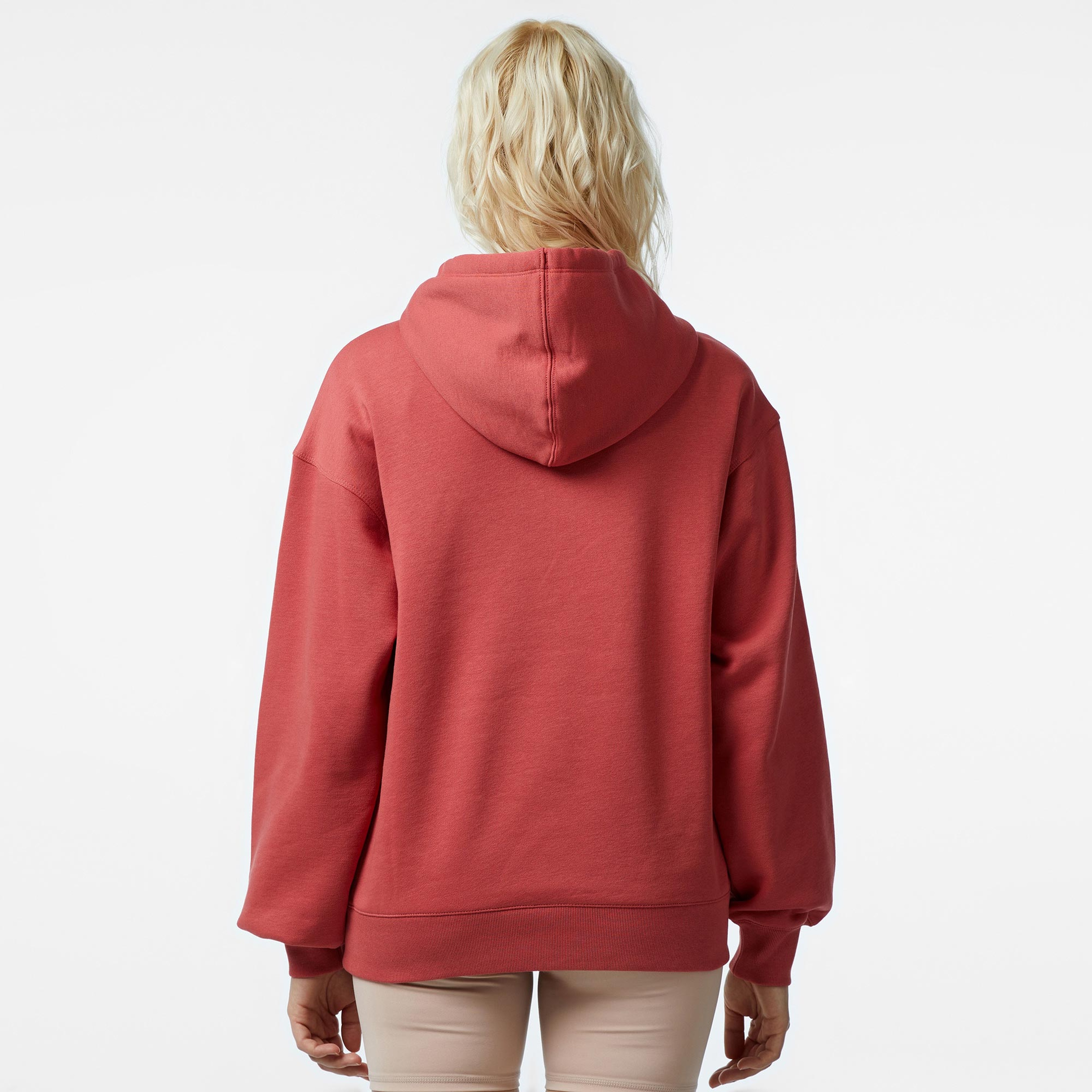 Champion Tonal Big Logo Fleece Kadın Kırmızı Hoodie