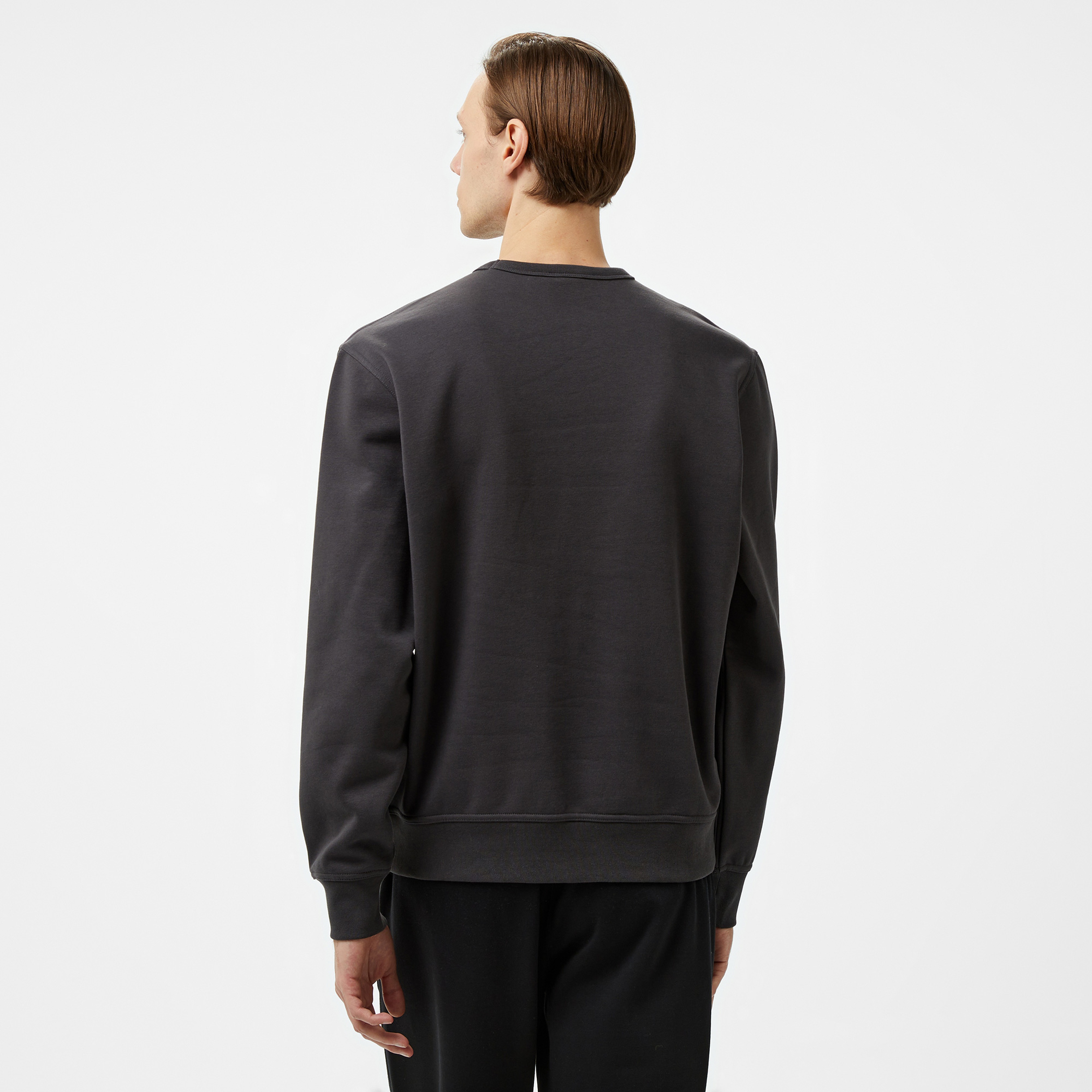 Champion Big Logo Fleece Erkek Siyah Sweatshirt