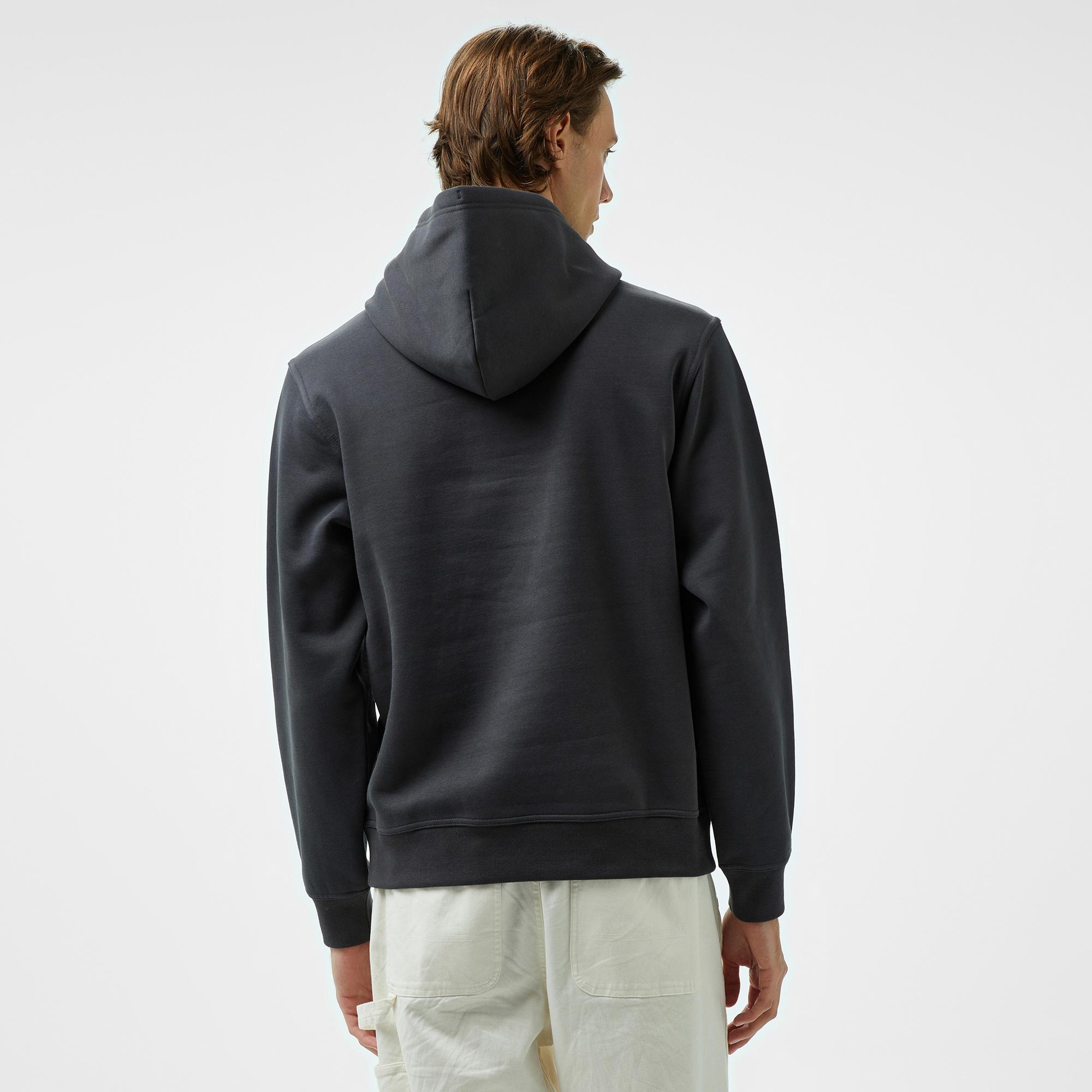 Champion Big Logo Fleece Erkek Siyah Hoodie