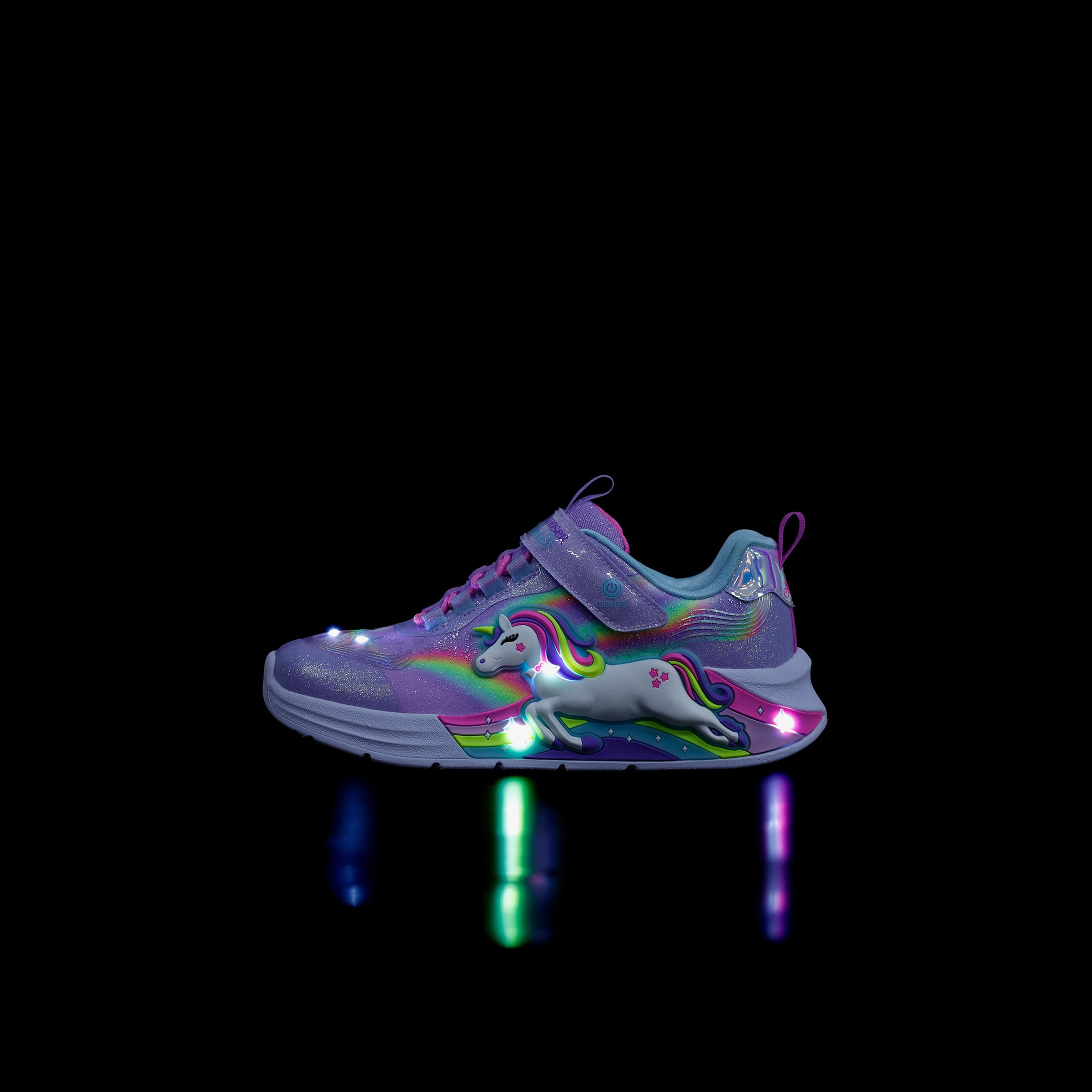 Skechers Unicorn Chaser Çocuk Mor Işıklı Spor Ayakkabı