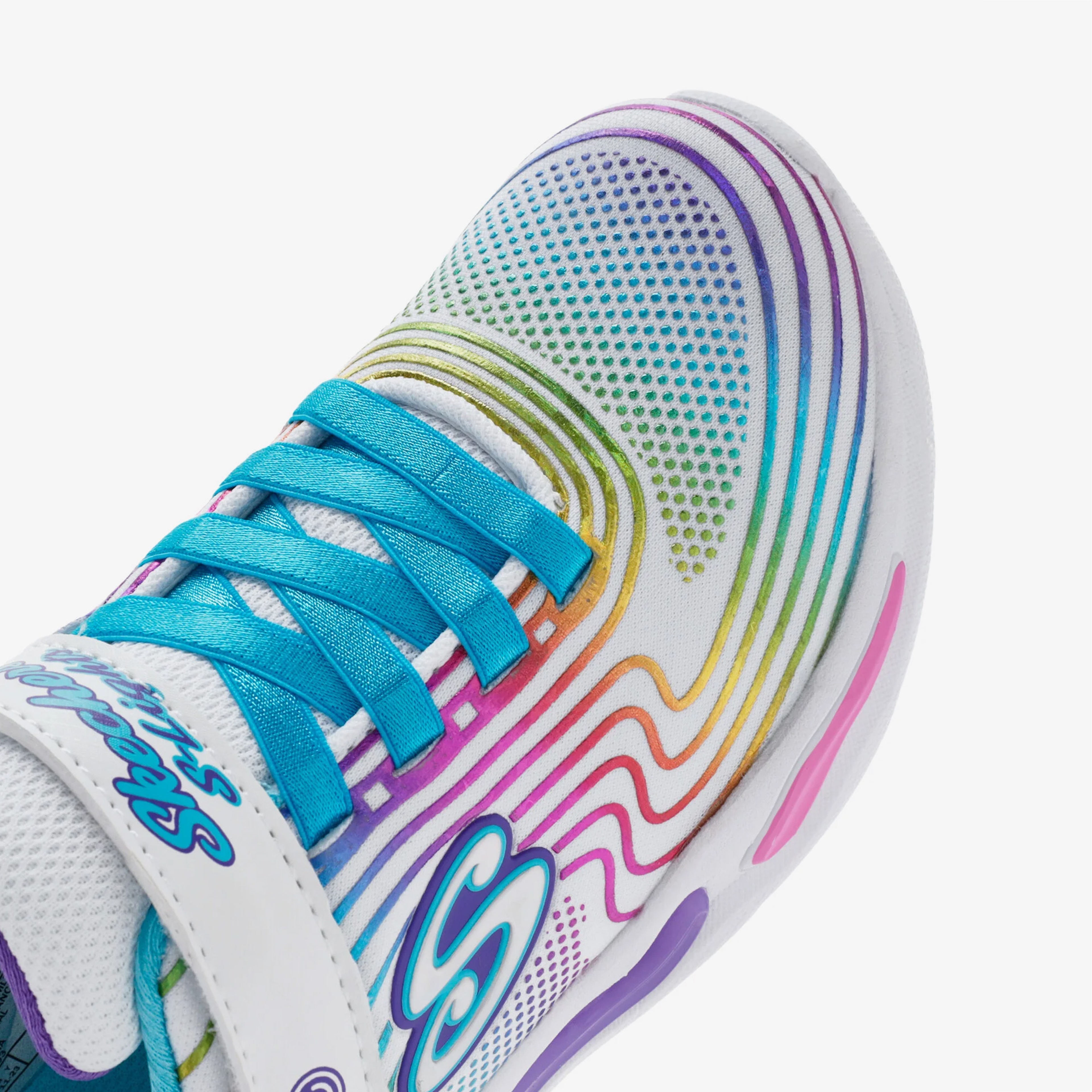 Skechers Wavy Beams Çocuk Beyaz/Çoklu Spor Ayakkabı