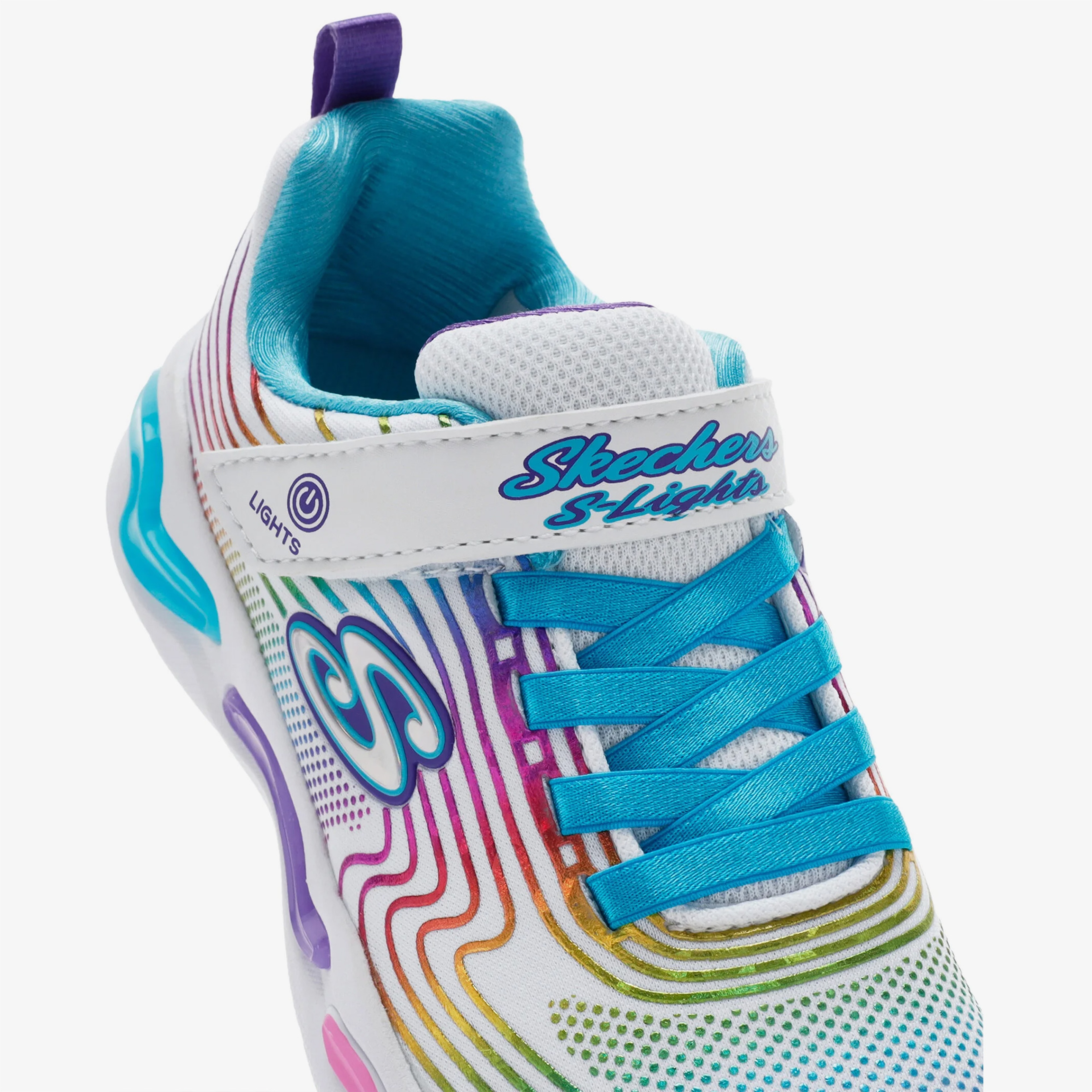 Skechers Wavy Beams Çocuk Beyaz/Çoklu Spor Ayakkabı