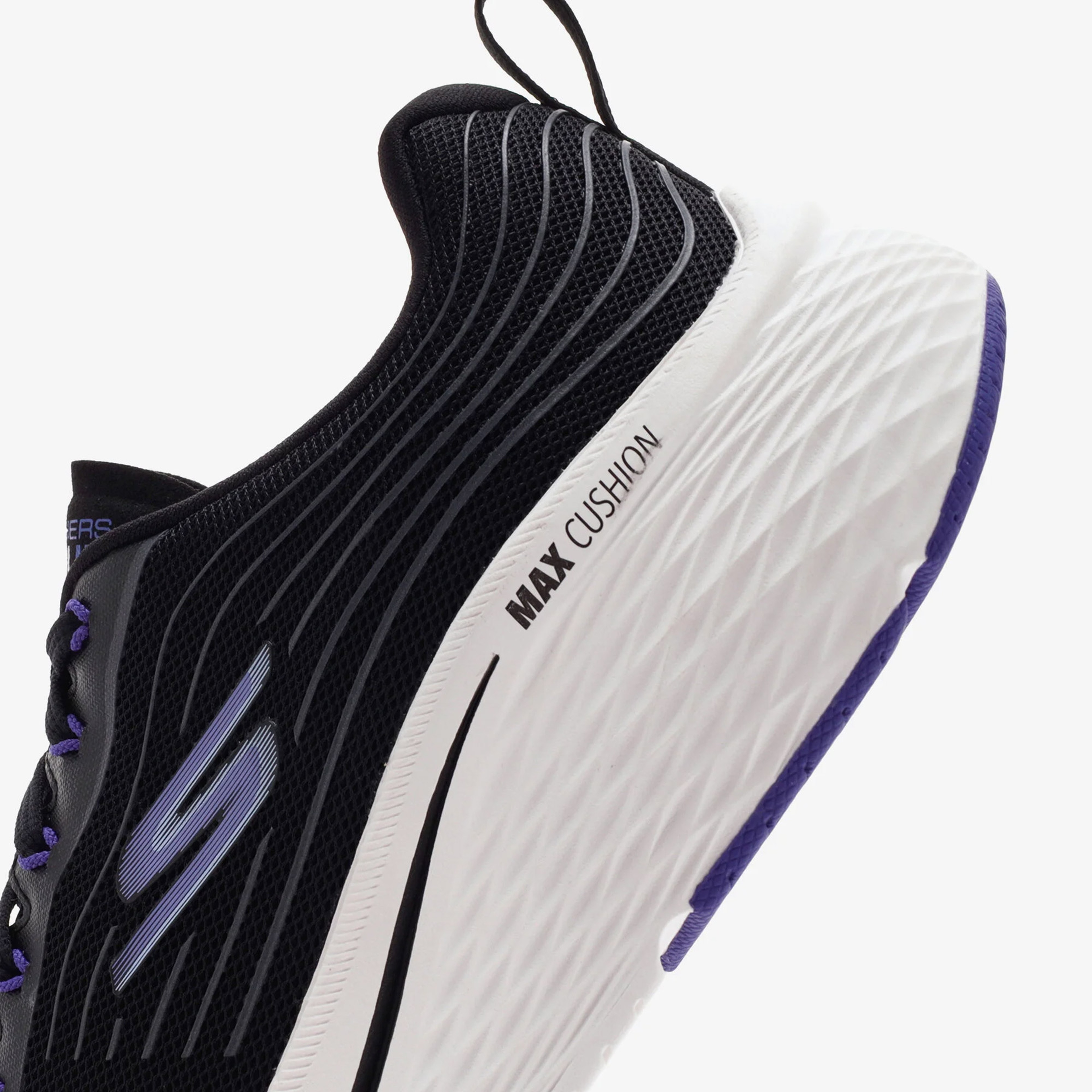 Skechers Max Cushioning Kadın Siyah/Mor Spor Ayakkabı