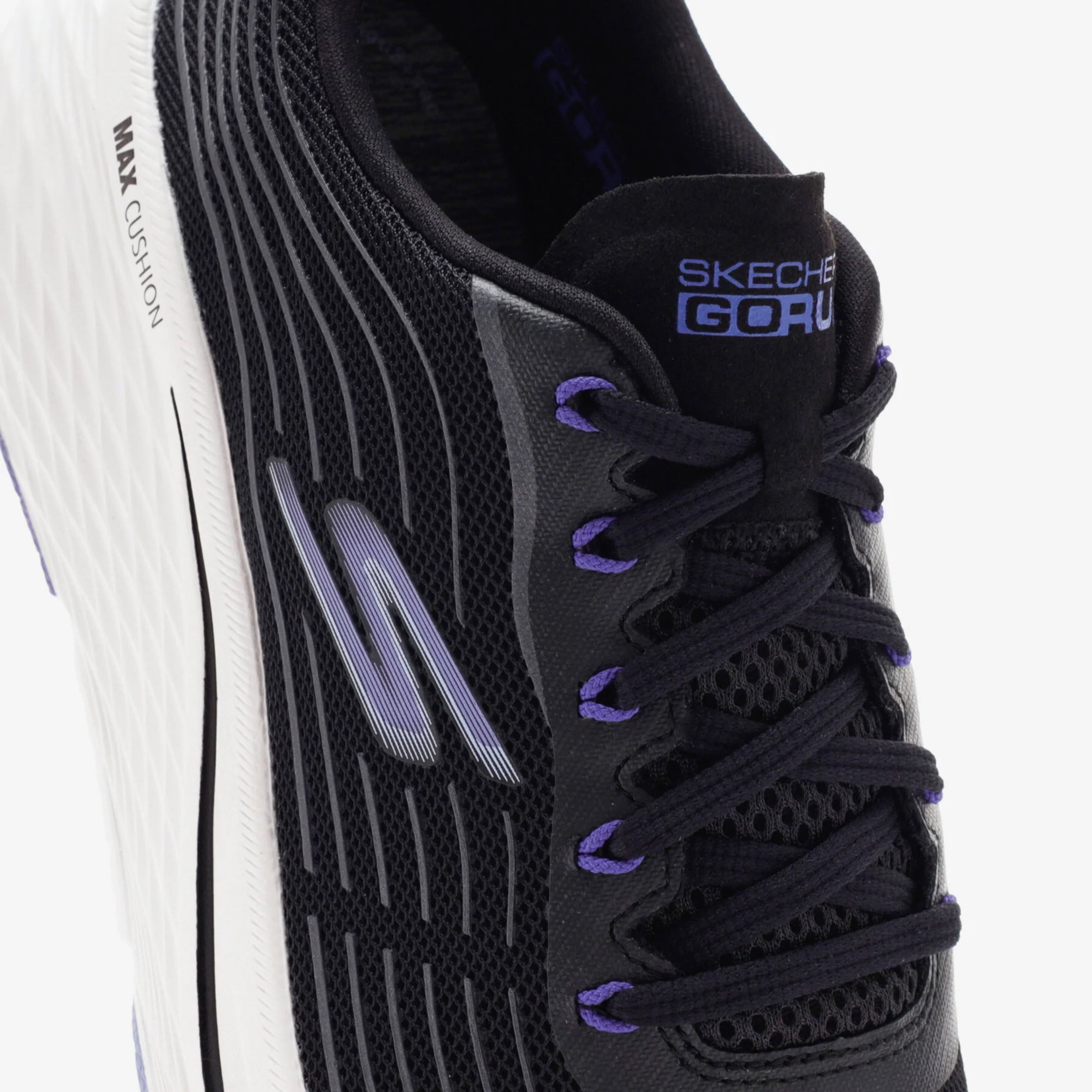 Skechers Max Cushioning Kadın Siyah/Mor Spor Ayakkabı