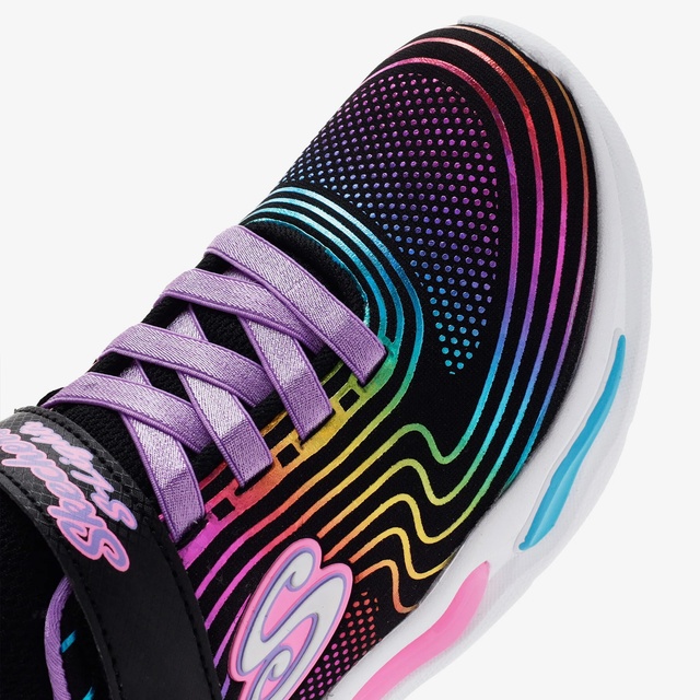 Skechers Wavy Beams Çocuk Siyah/Çoklu Spor Ayakkabı - Görsel 11