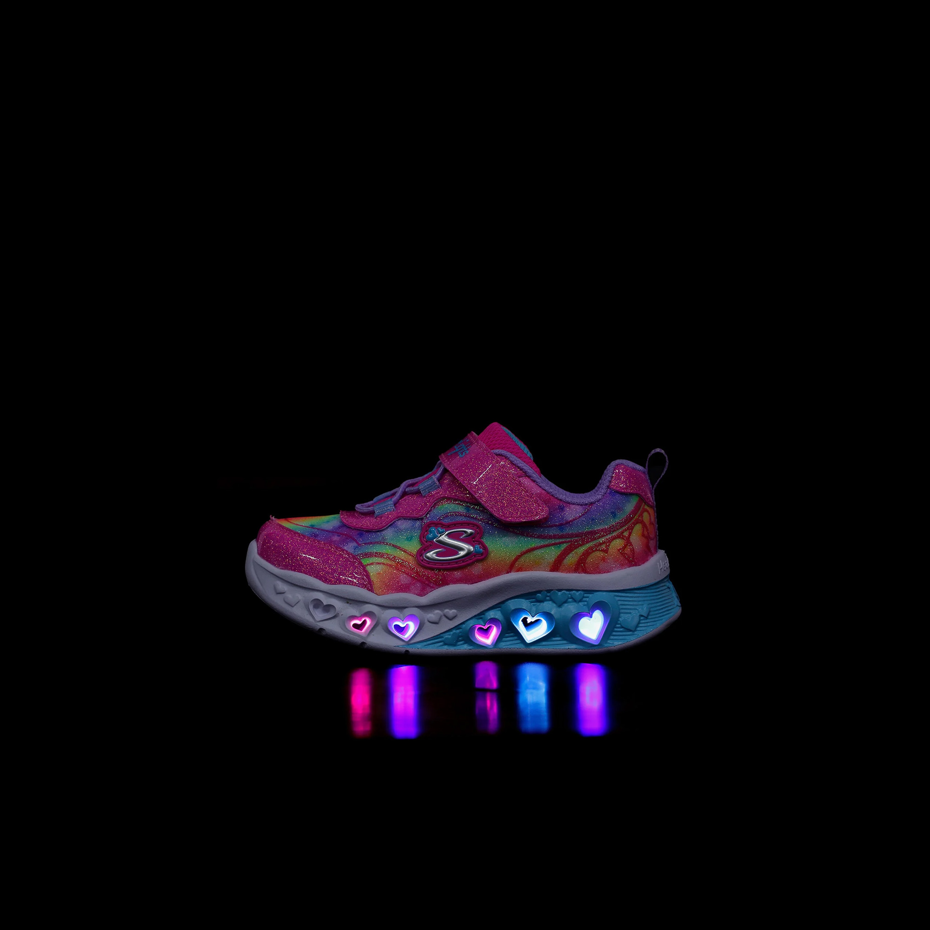 Skechers Flutter Heart Lights Bebek Pembe/Lavanta Spor Ayakkabı