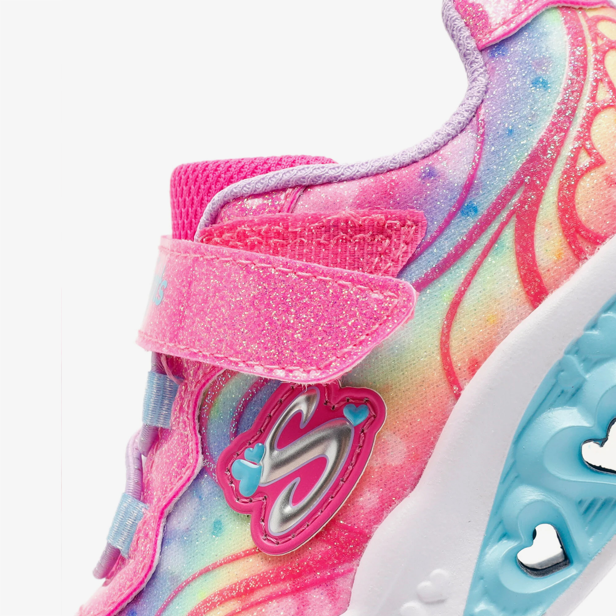 Skechers Flutter Heart Lights Bebek Pembe/Lavanta Spor Ayakkabı