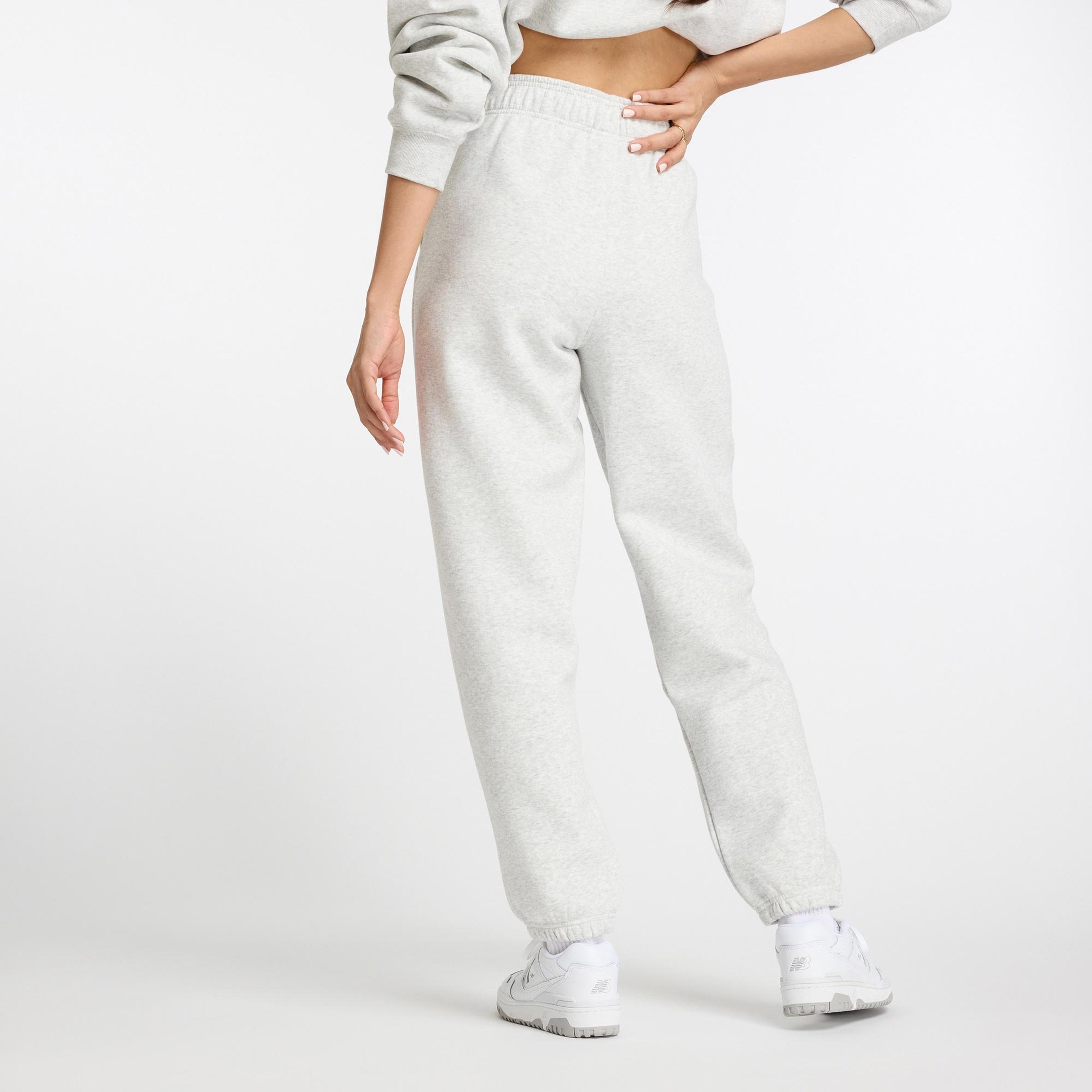 New Balance Sport Essentials Fleece Kadın Gri Eşofman Altı