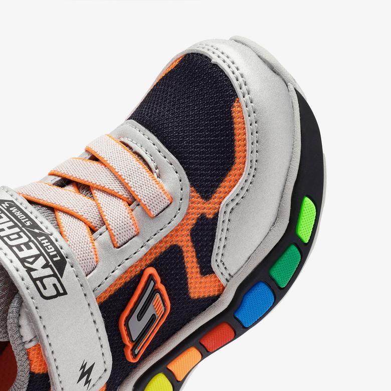 Skechers Play Scene Bebek Gümüş/Siyah Spor Ayakkabı