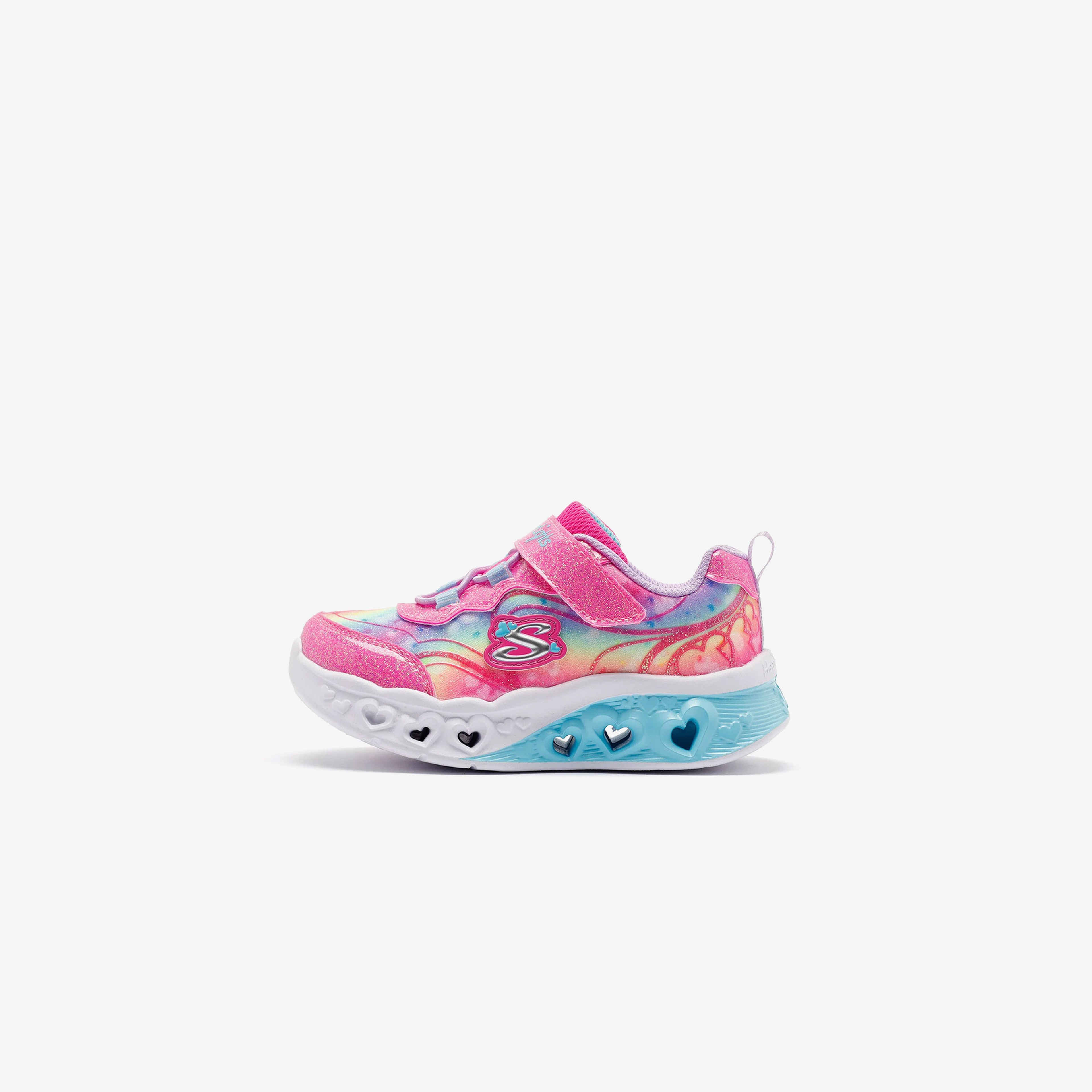 Skechers Flutter Heart Lights Bebek Pembe/Lavanta Spor Ayakkabı