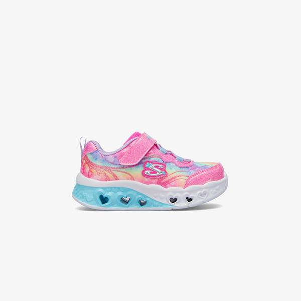 Skechers Flutter Heart Lights Bebek Pembe/Lavanta Spor Ayakkabı