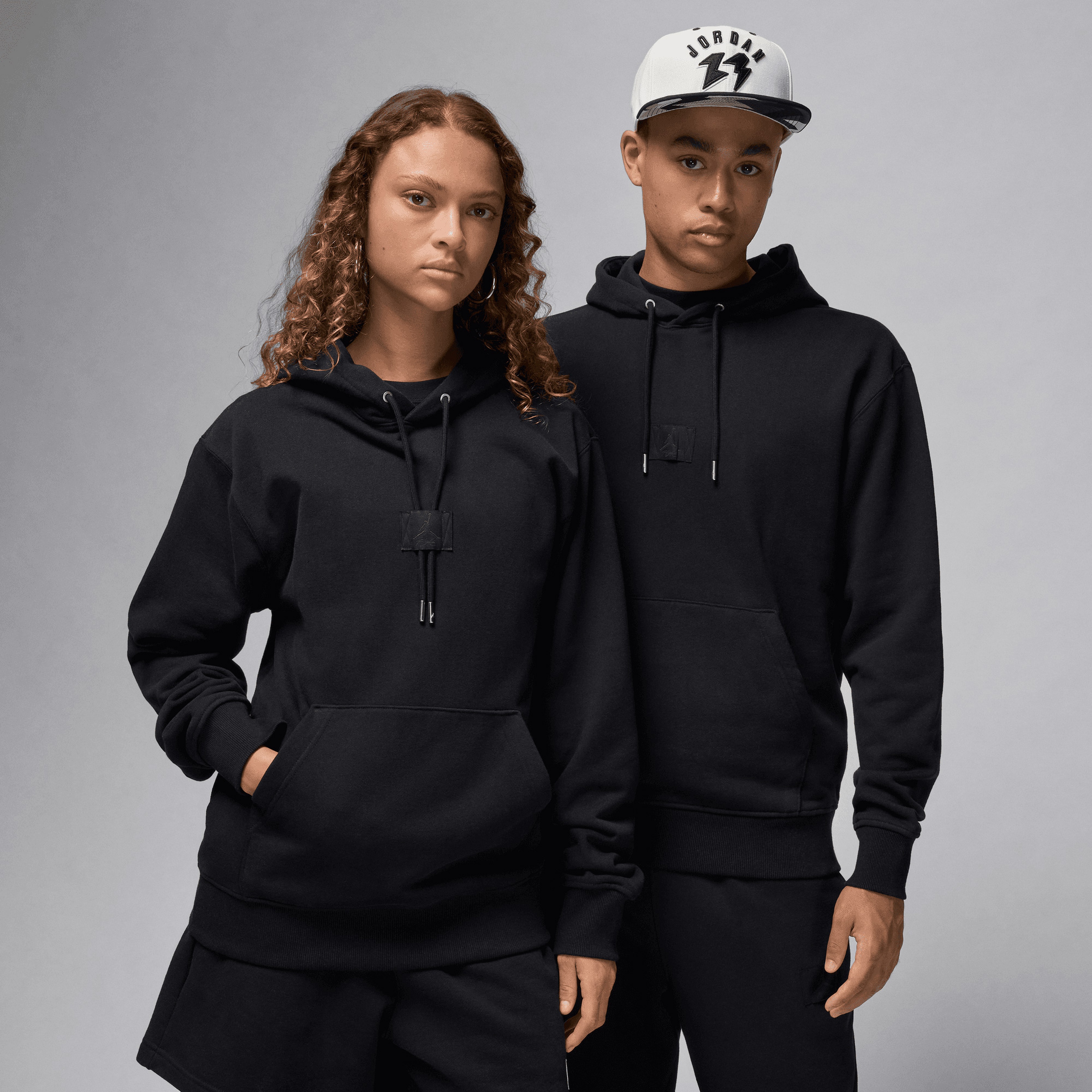 Jordan Flight Fleece Pullover Erkek Siyah Hoodie