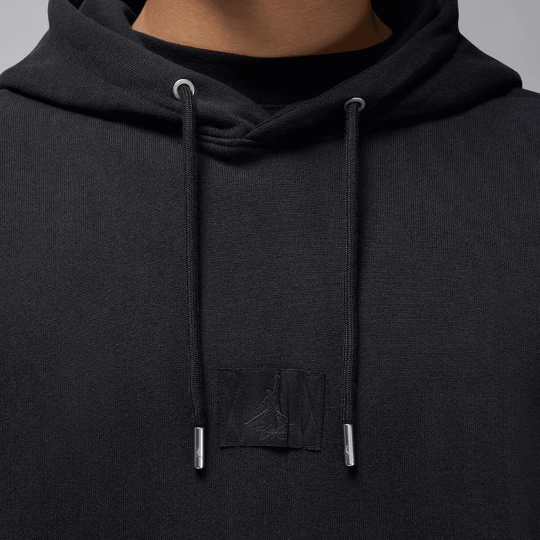 Jordan Flight Fleece Pullover Erkek Siyah Hoodie