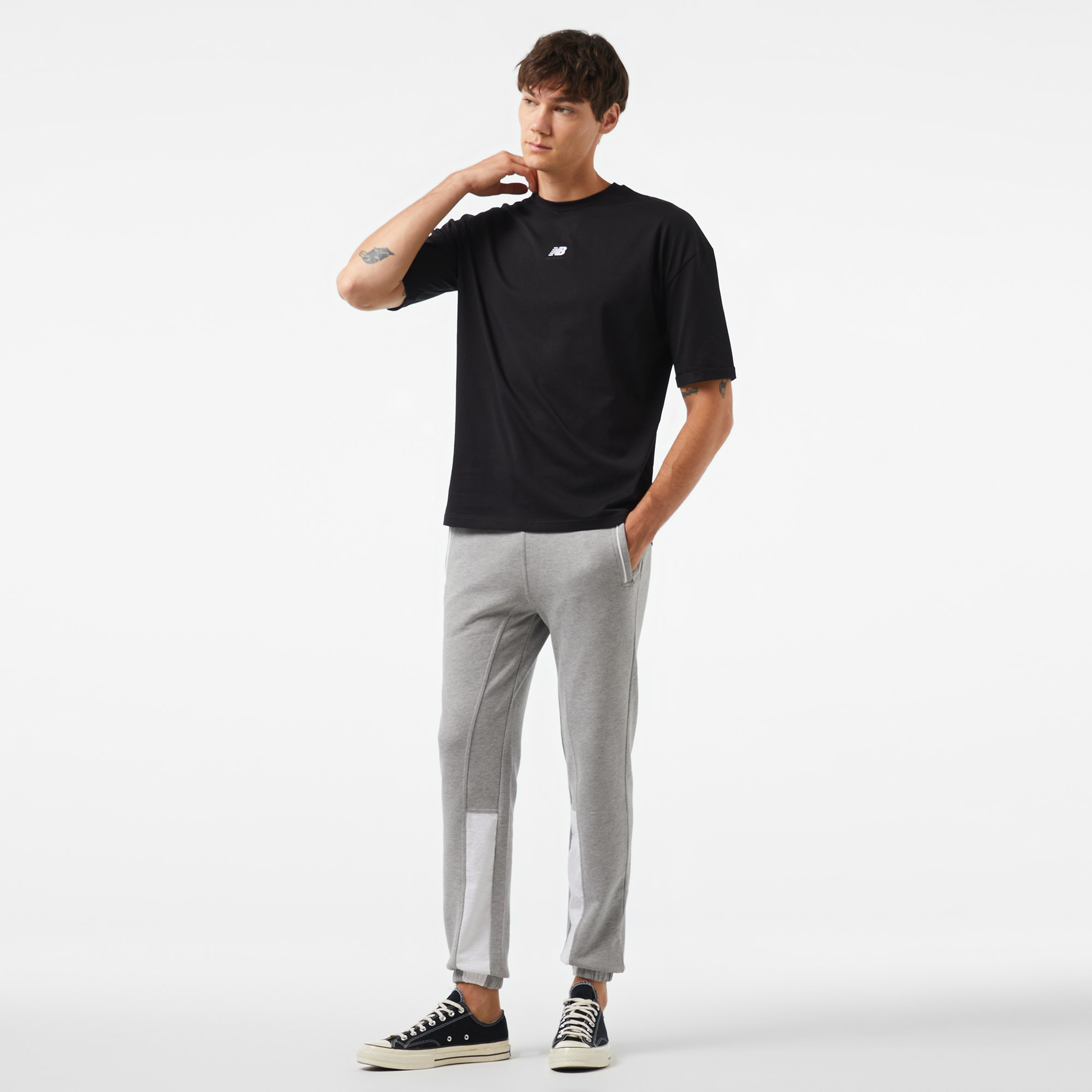 New Balance Lifestyle Erkek Siyah T-Shirt