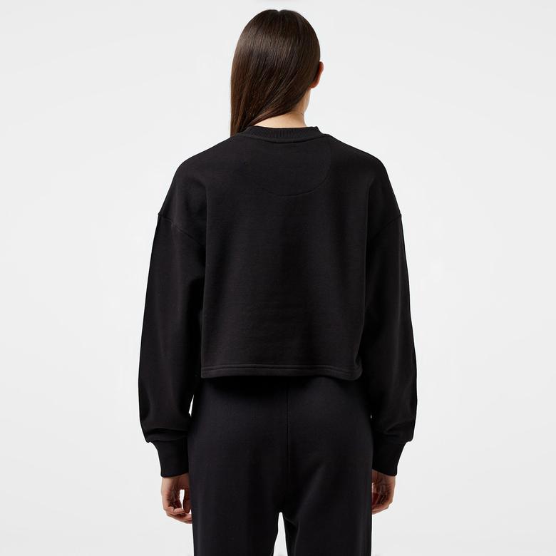 New Balance Lifestyle Kadın Siyah Sweatshirt