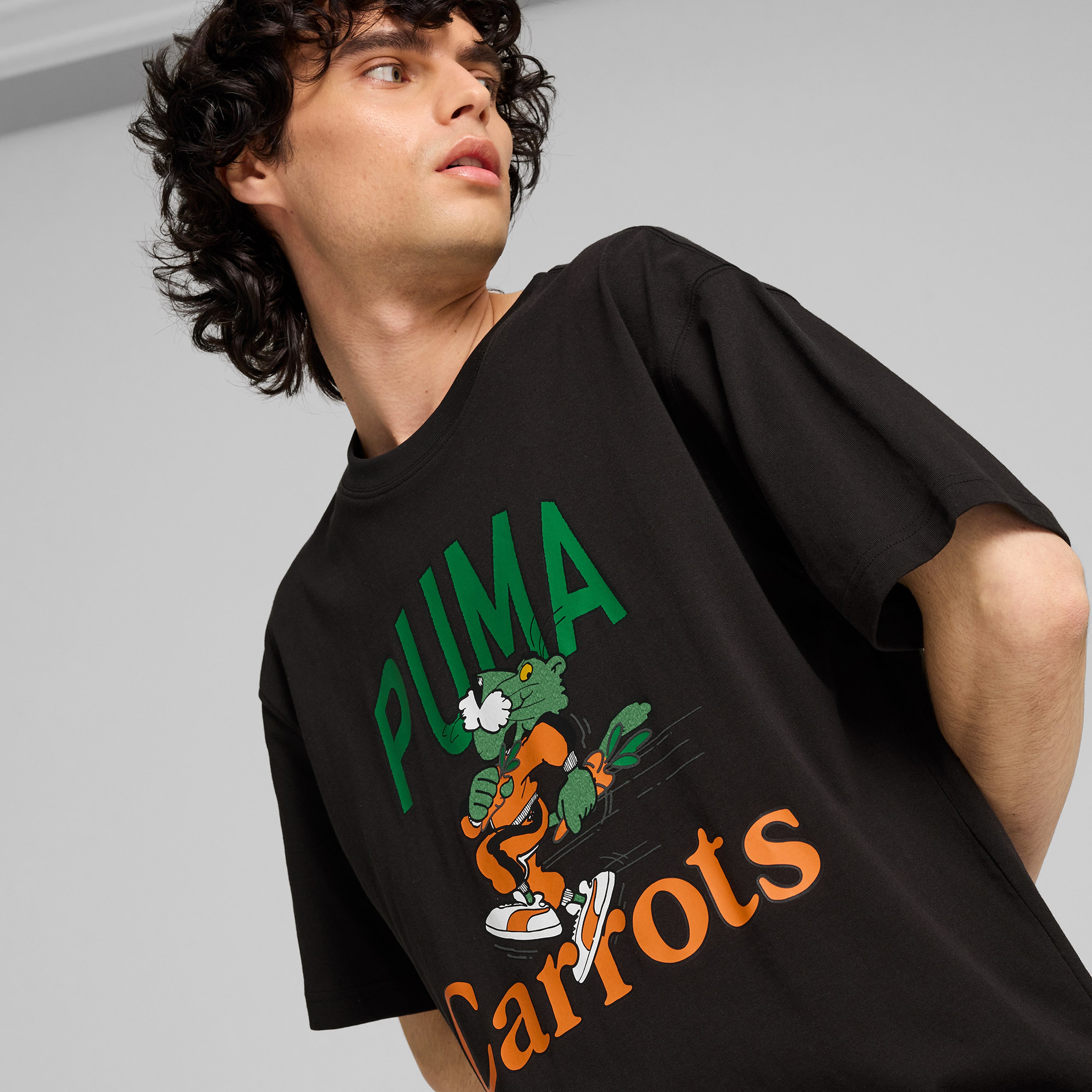 Puma X Carrots Graphic Unisex Siyah T-Shirt