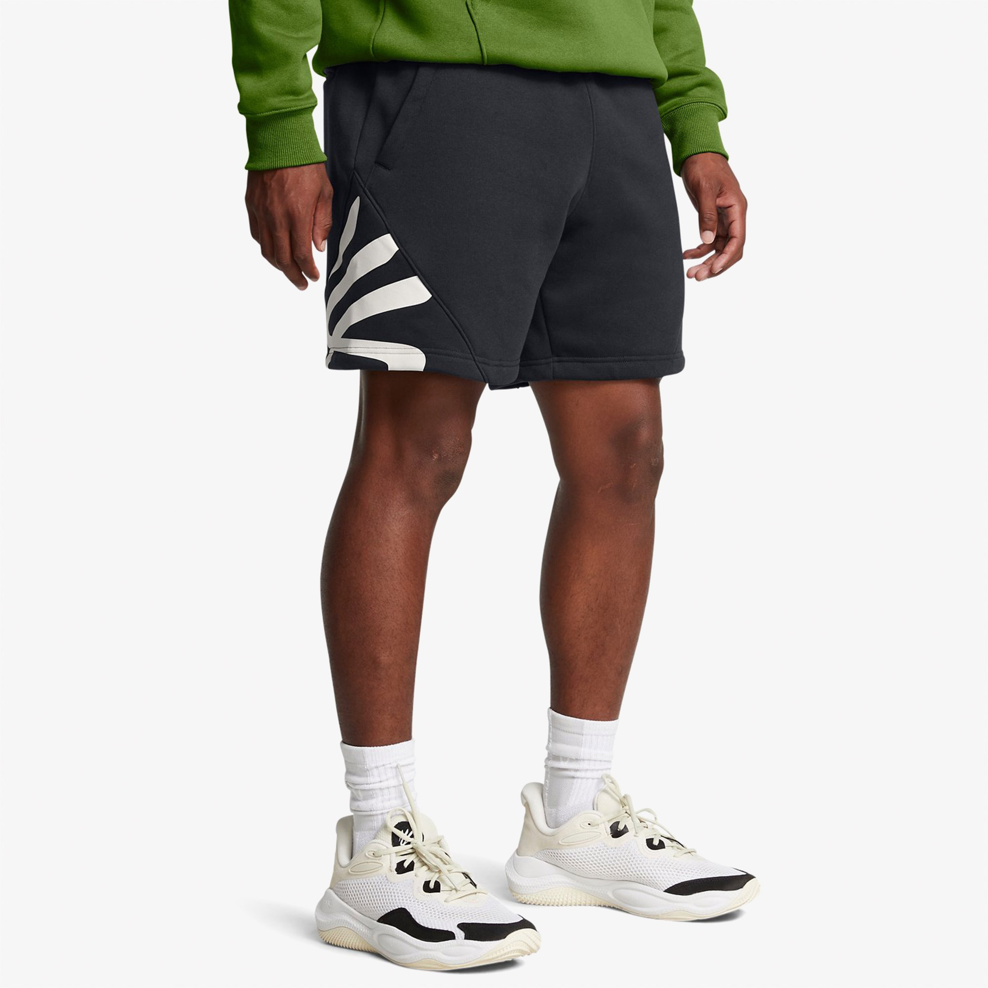 Under Armour Curry Splash Fleece Erkek Siyah Şort