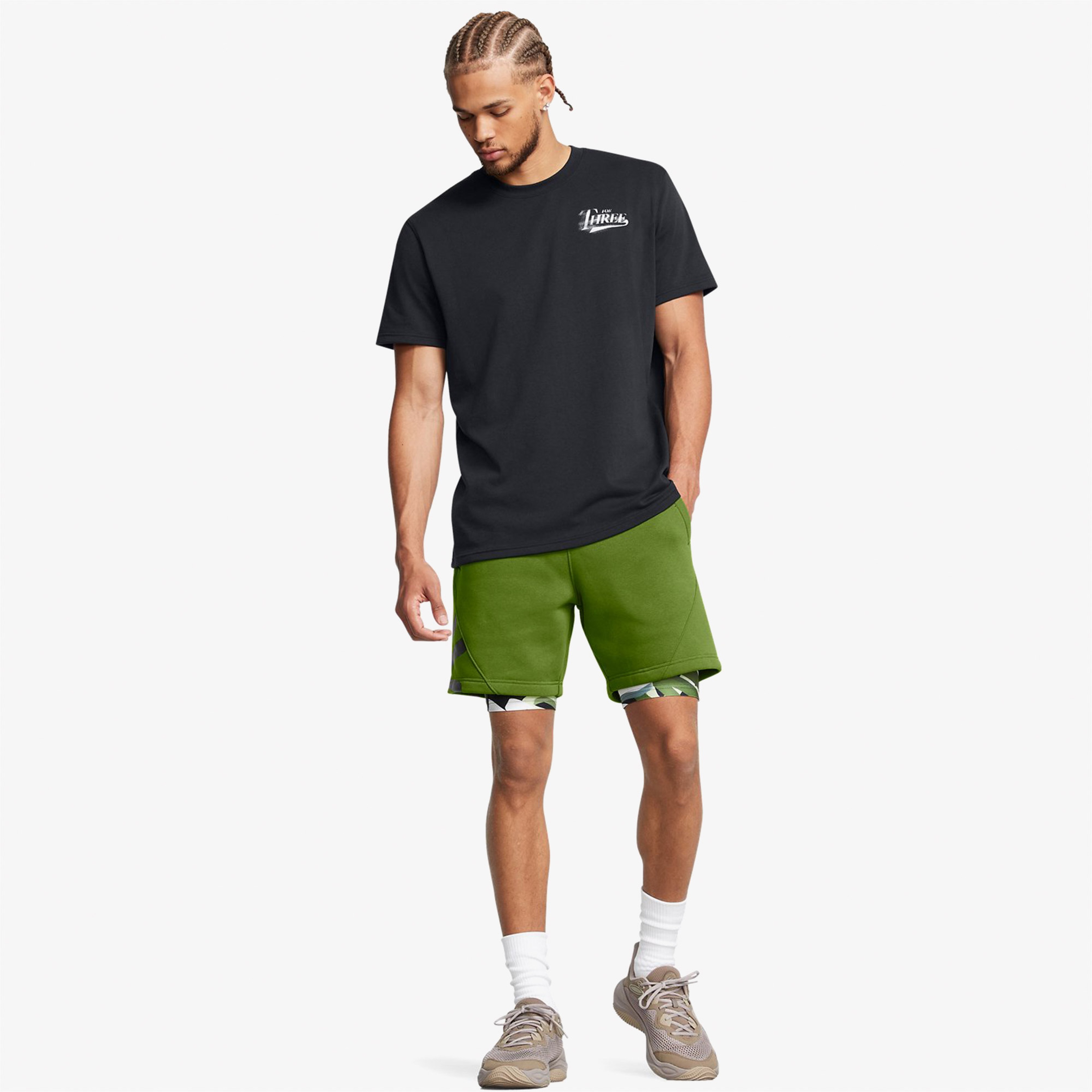 Under Armour Curry Hw Verbiage 2 Erkek Siyah T-Shirt