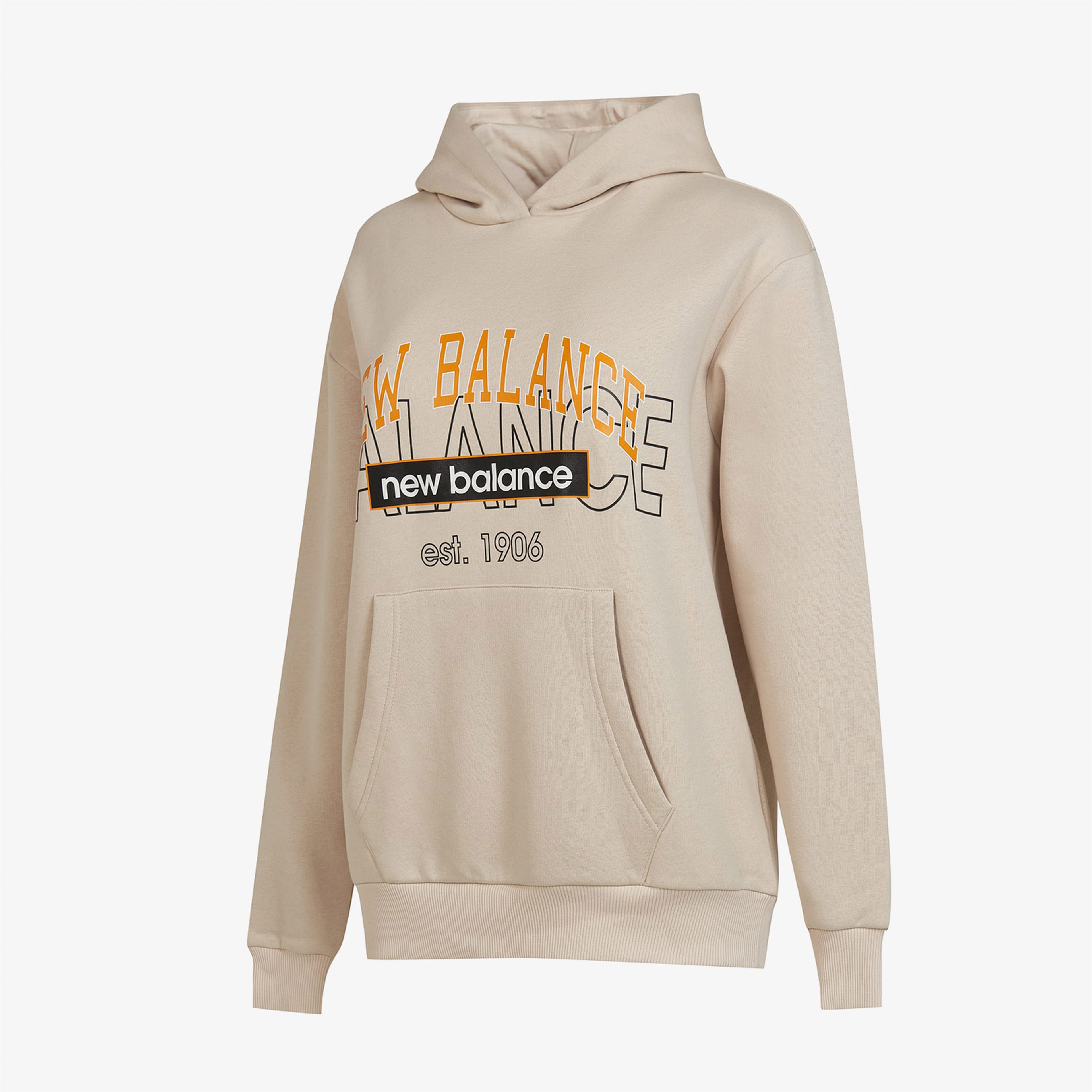New Balance UNH3406 Unisex Bej Sweatshirt