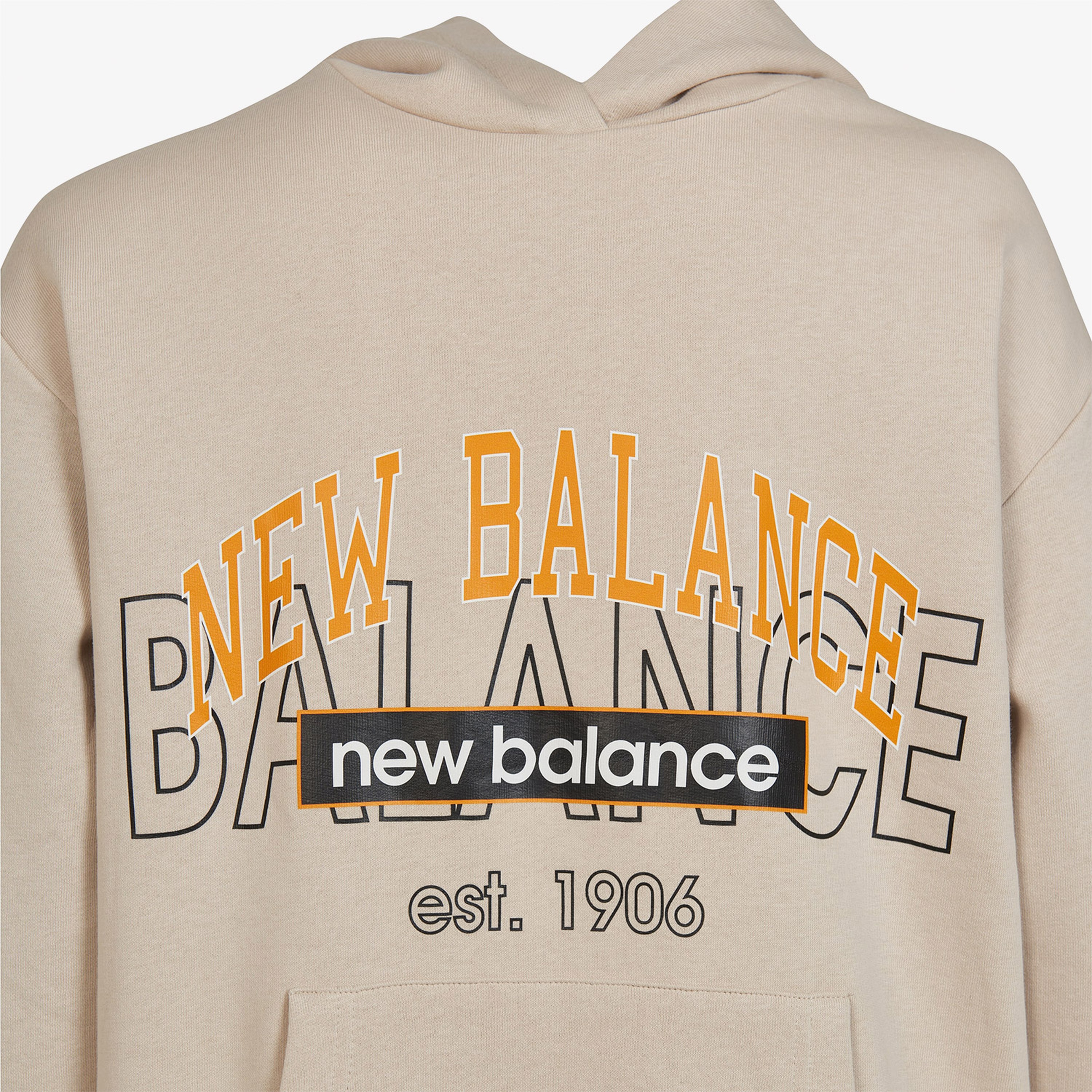 New Balance UNH3406 Unisex Bej Sweatshirt