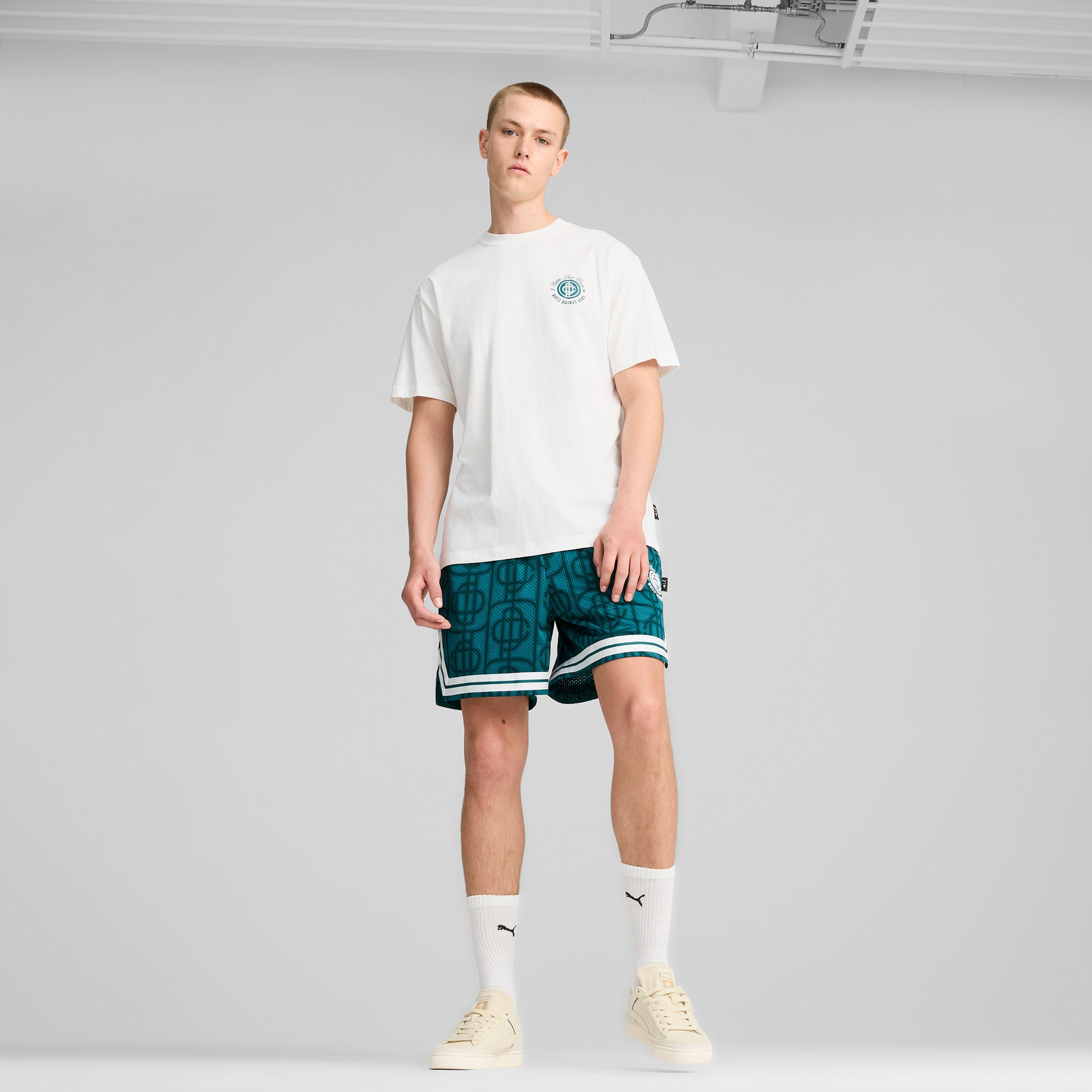Puma X Ptc Aop Mesh Shorts Unisex Yeşil Şort