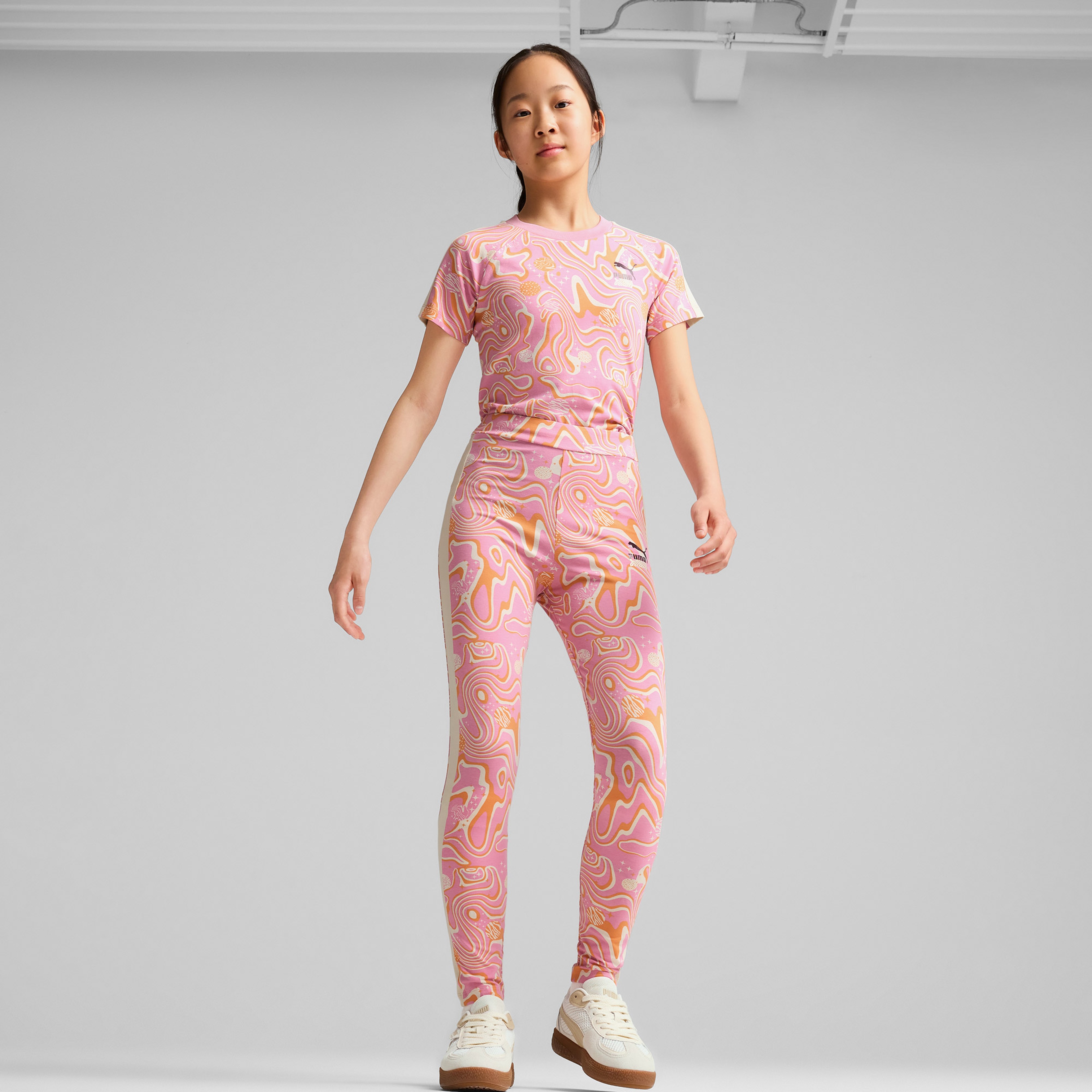 Puma Lava Land Leggings Çocuk Pembe Tayt