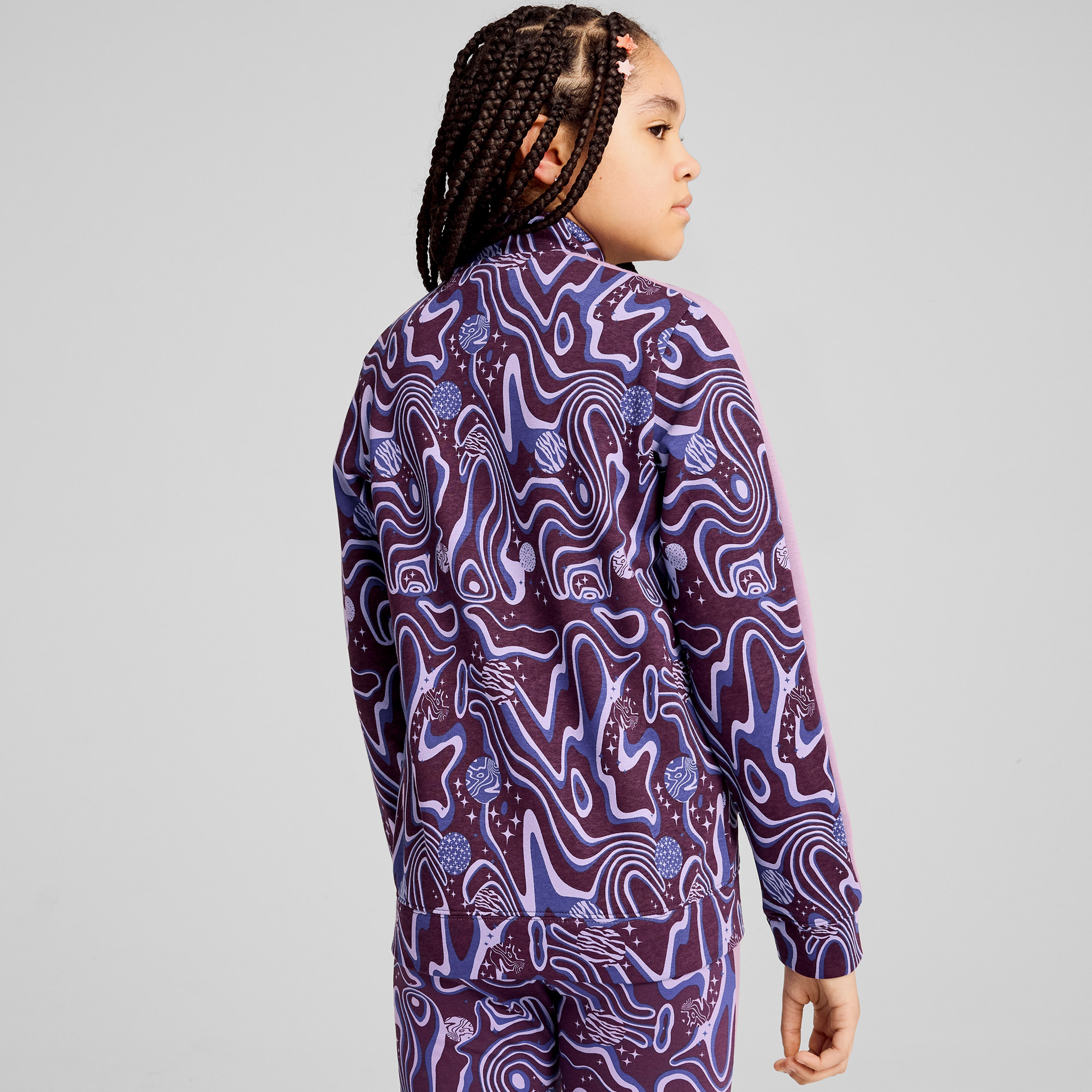 Puma Track Tr Çocuk Mor Eşofman Üstü