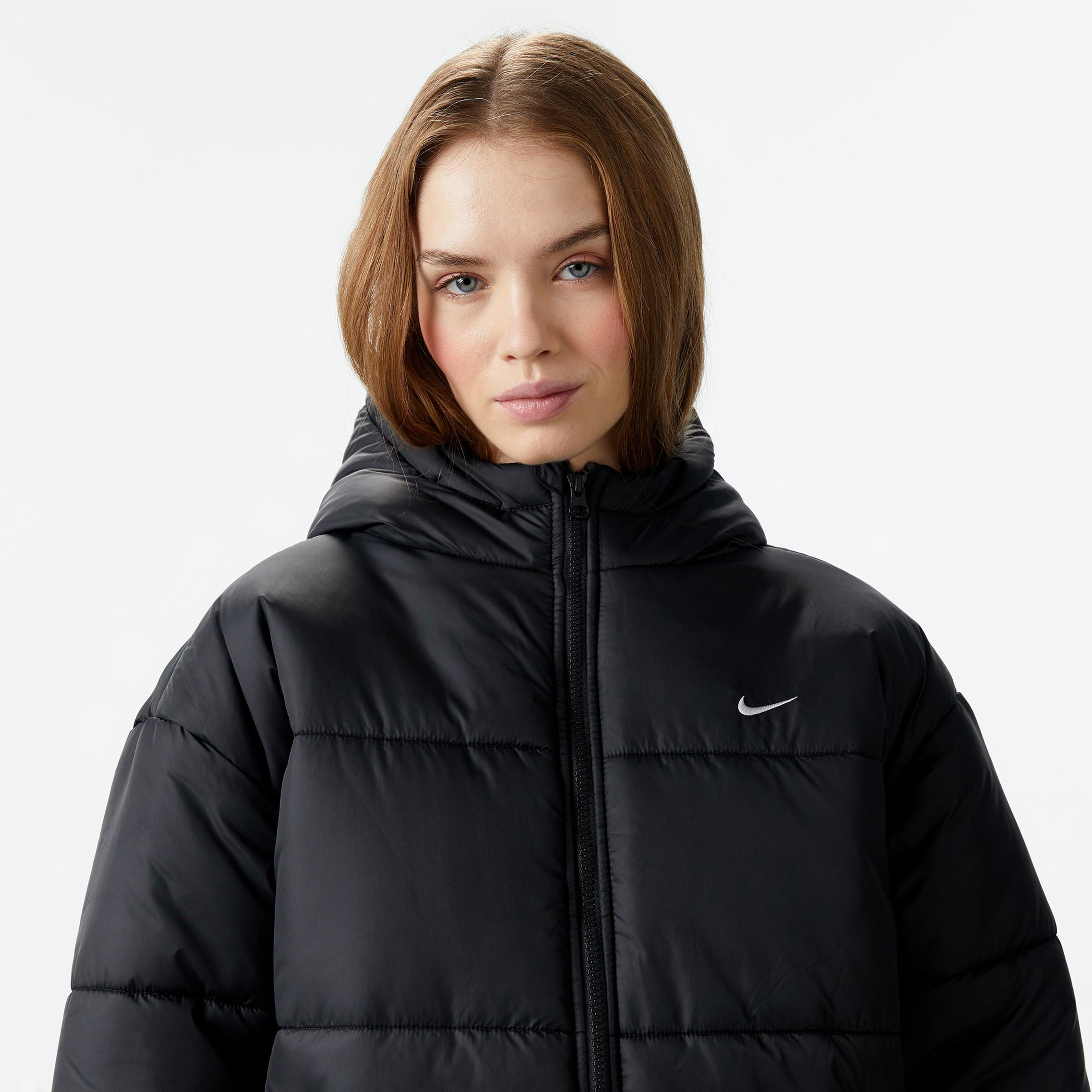 Nike Sportswear Classic Puffer Kadın Siyah Ceket