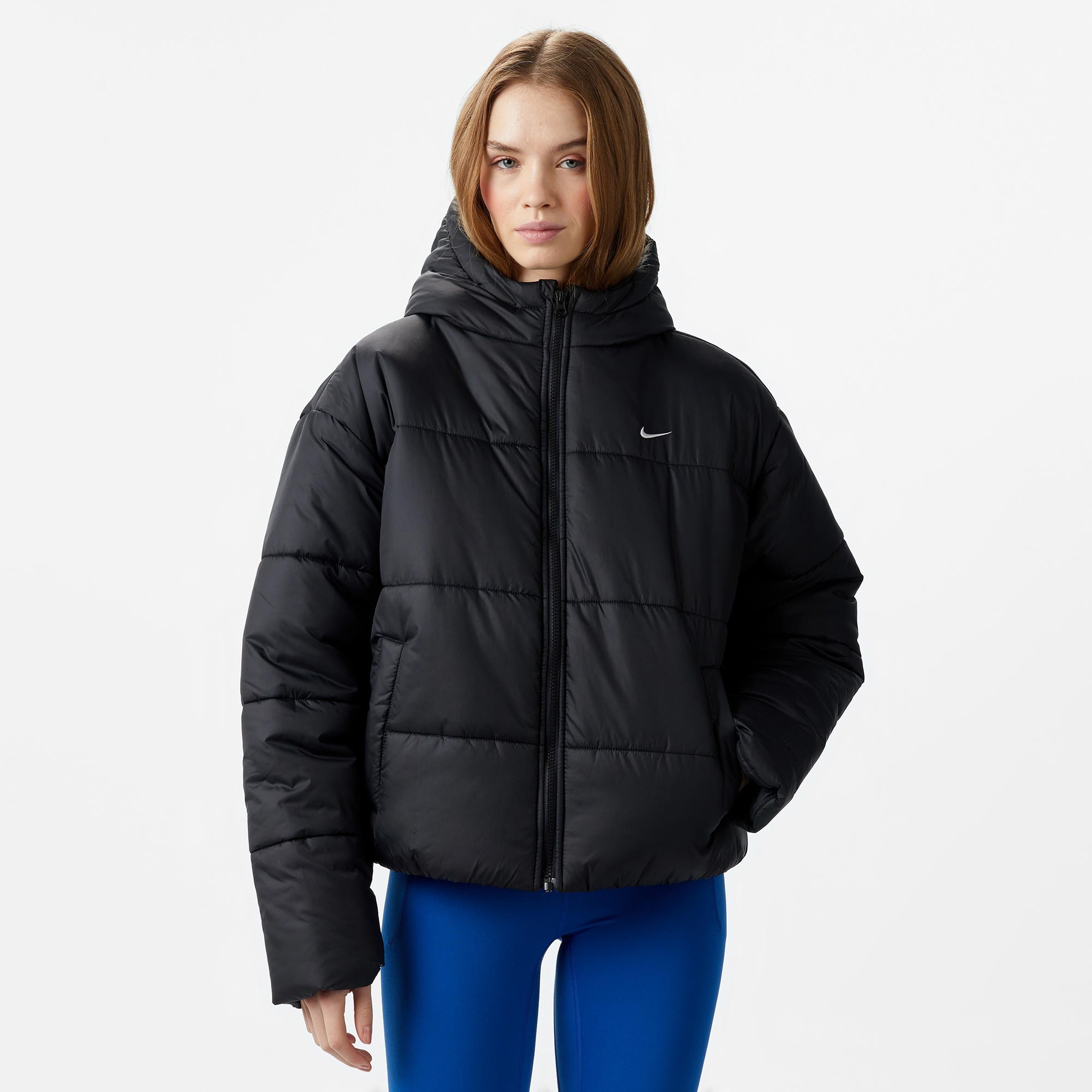 Nike Sportswear Classic Puffer Kadın Siyah Ceket