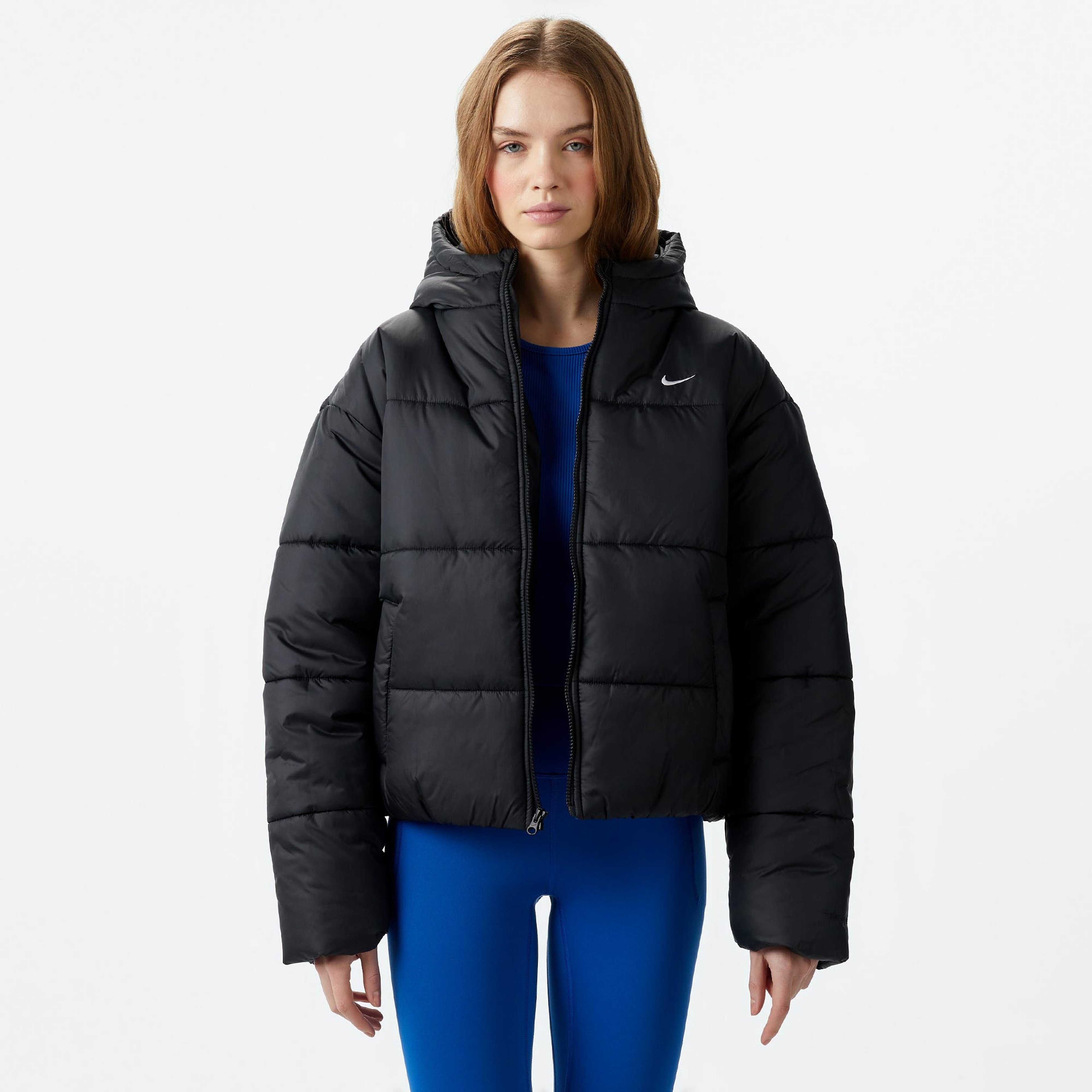 Nike Sportswear Classic Puffer Kadın Siyah Ceket