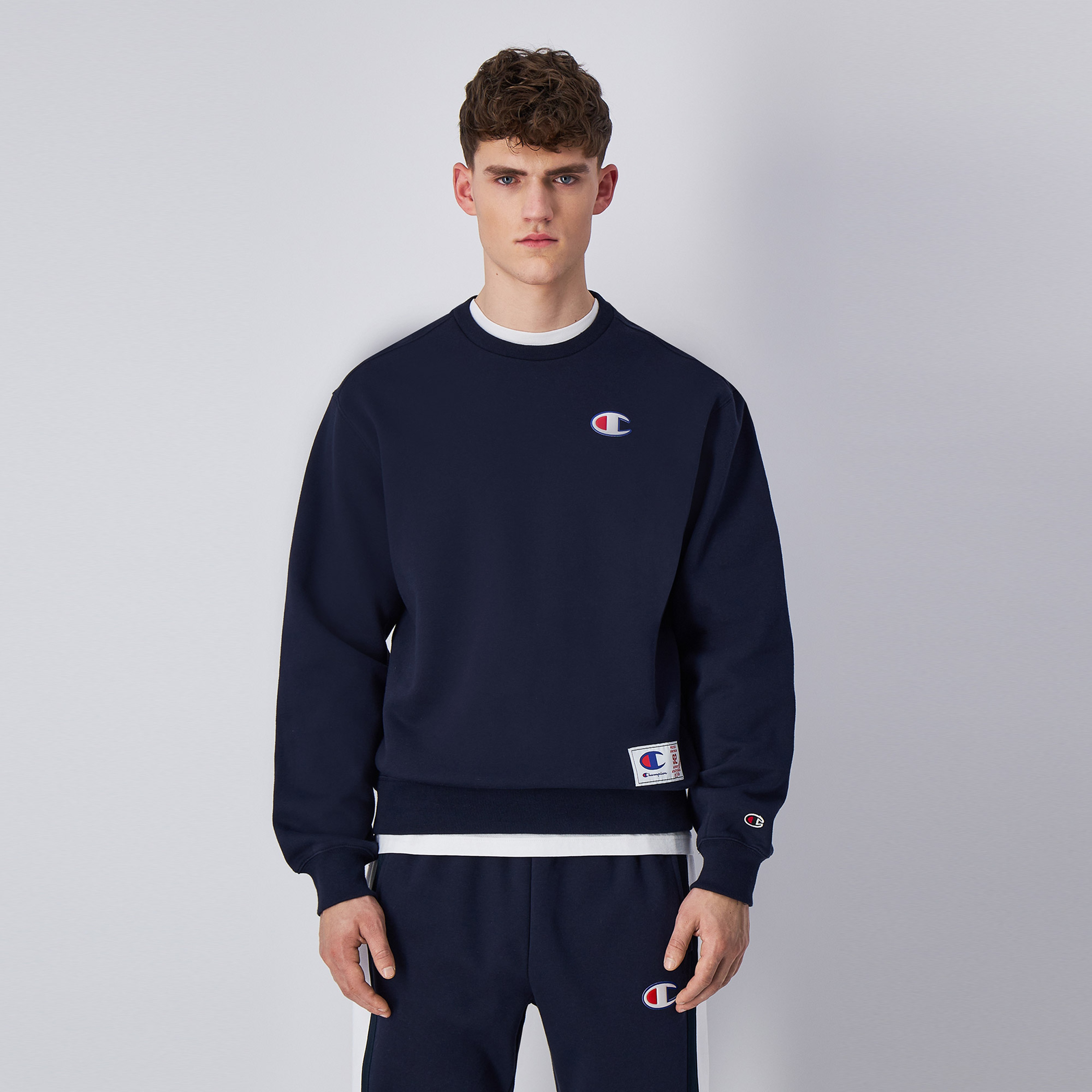 Champion Classic Erkek Lacivert Sweatshirt