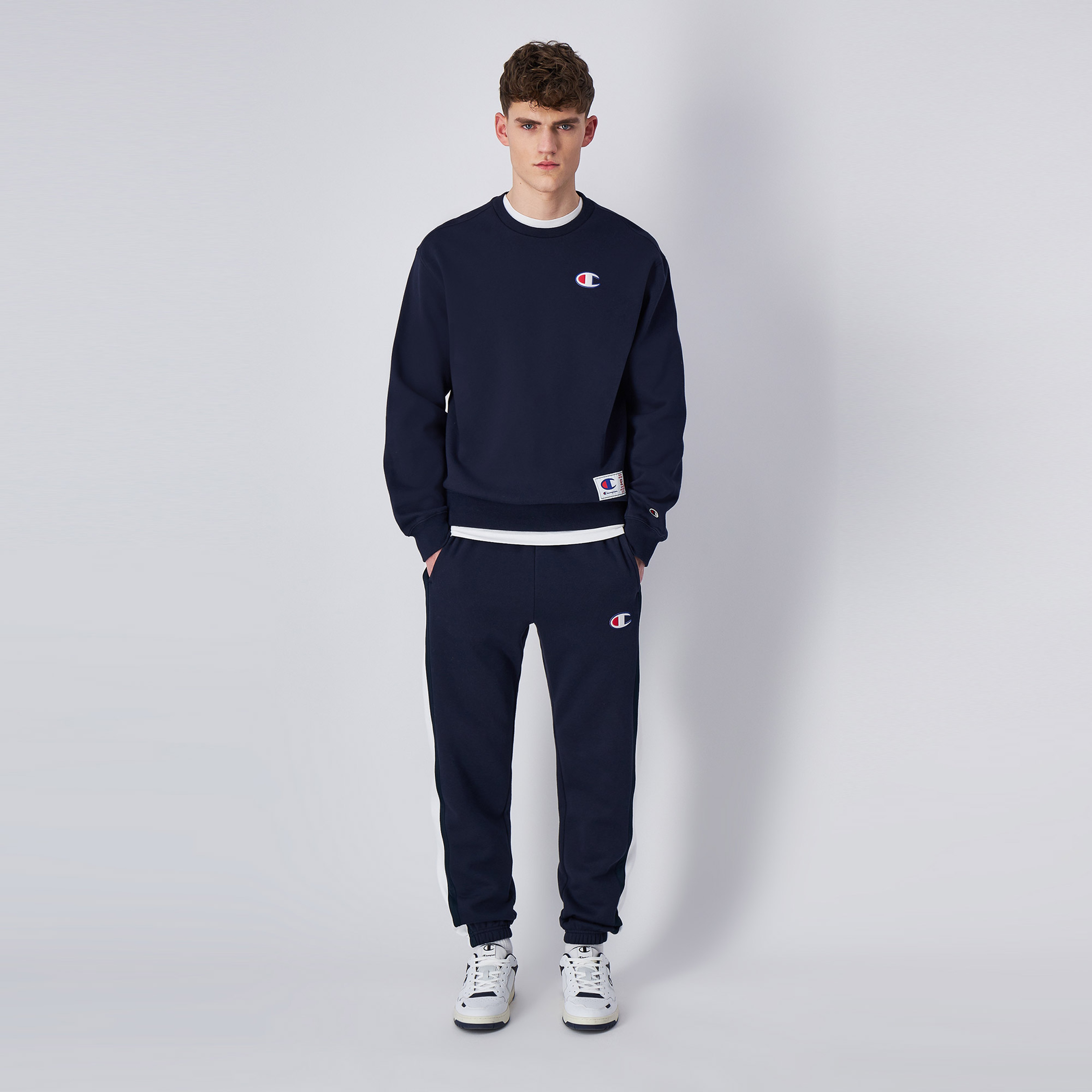 Champion Classic Erkek Lacivert Sweatshirt
