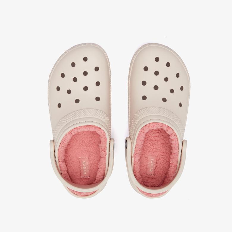 Crocs Classic Lined Unisex Krem Terlik