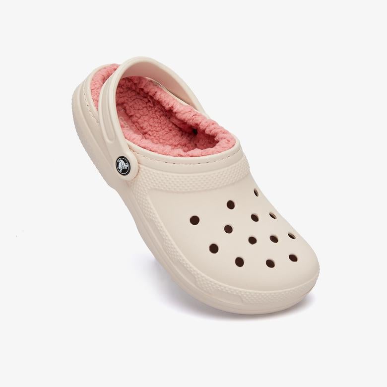 Crocs Classic Lined Unisex Krem Terlik
