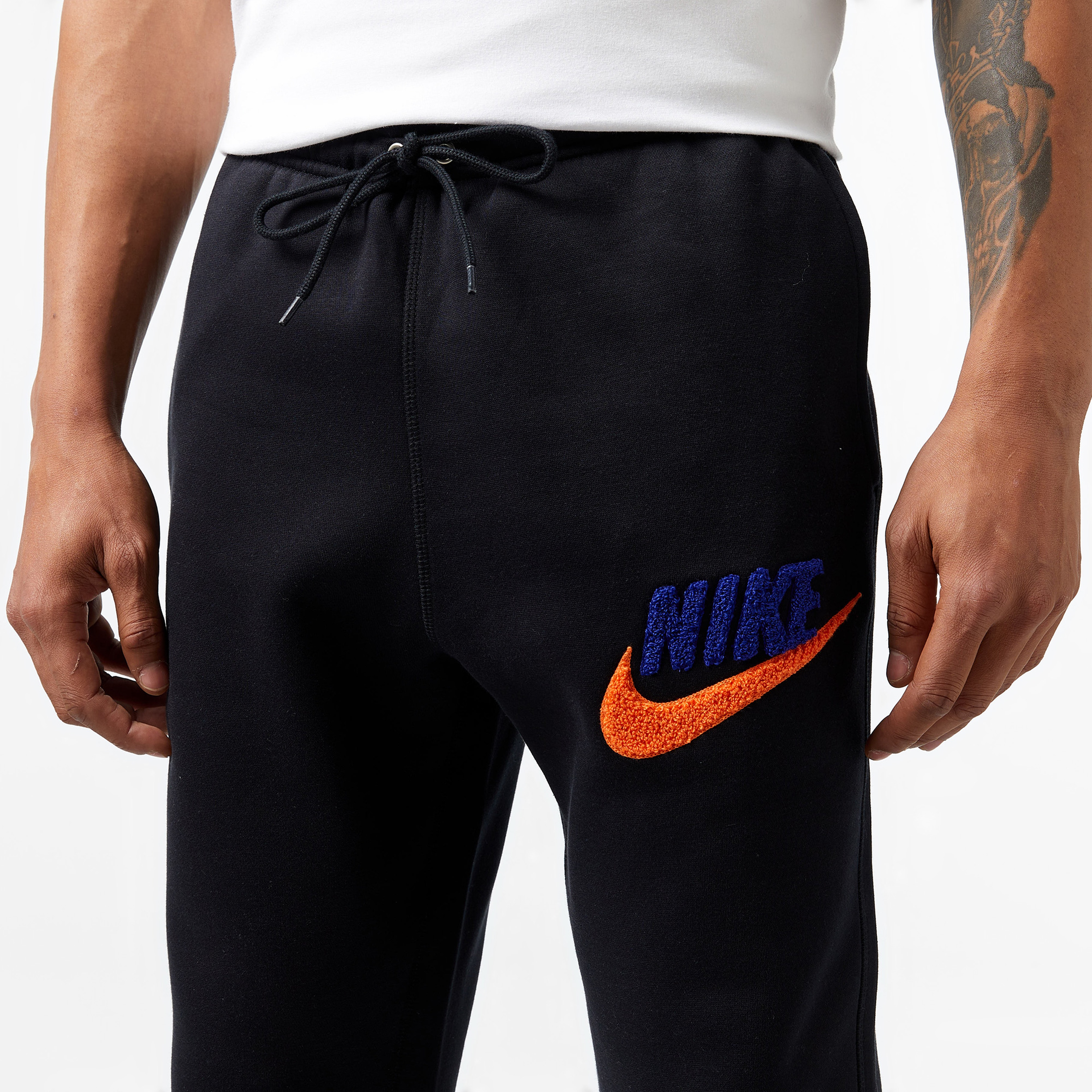 Nike Club Fleece Futura Erkek Siyah Eşofman Altı