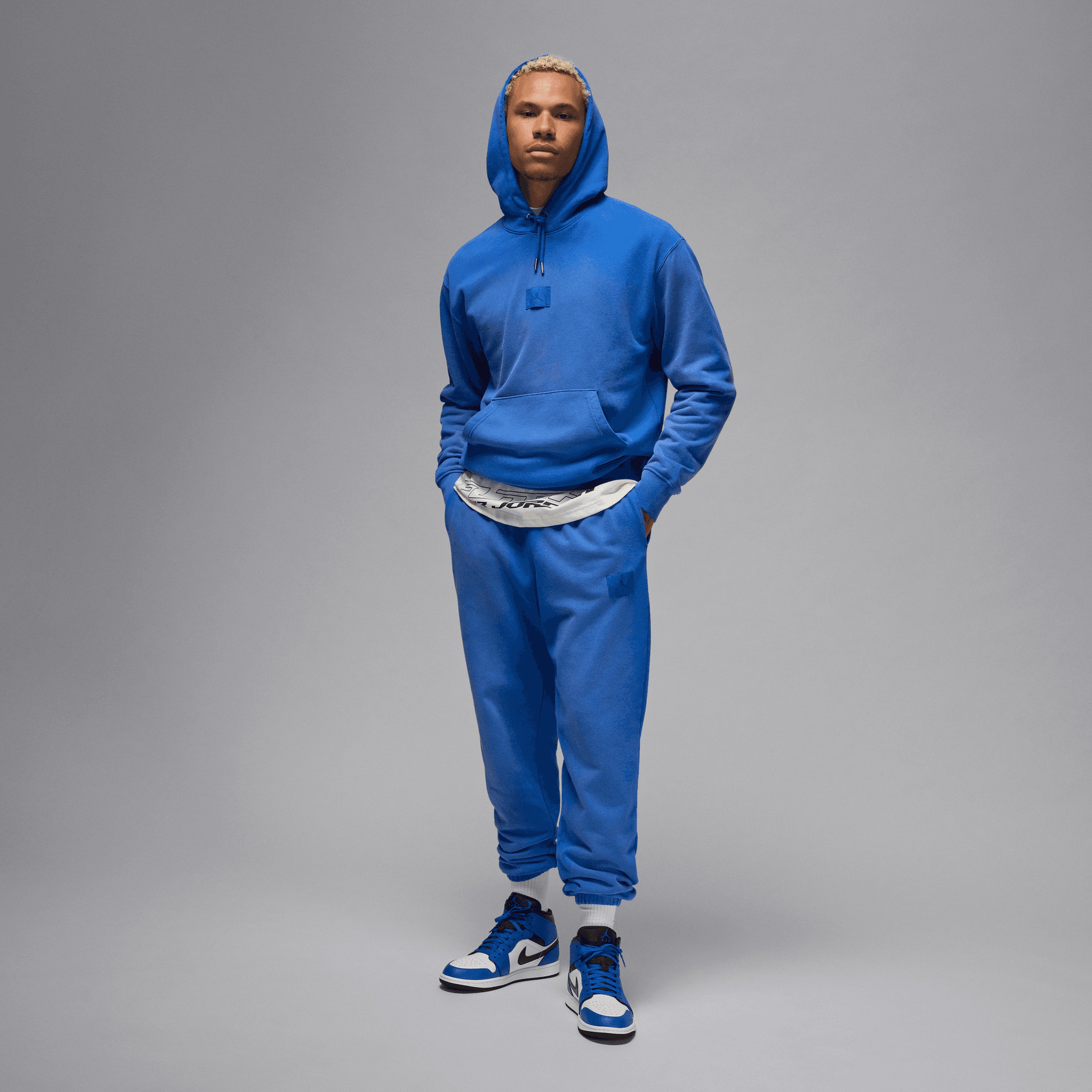 Nike Air Jordan 1 Mid Erkek Mavi Sneaker